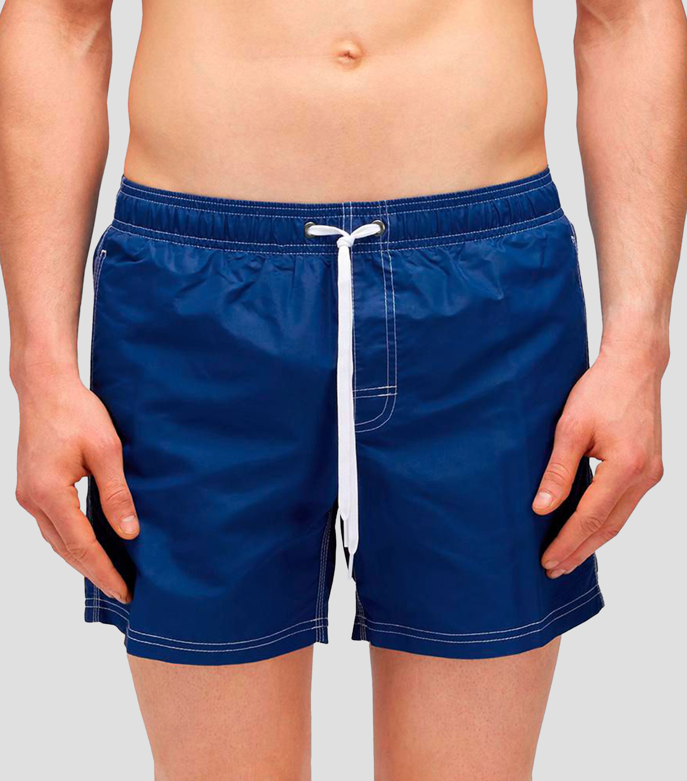 Traje de baño corto liso Hombre