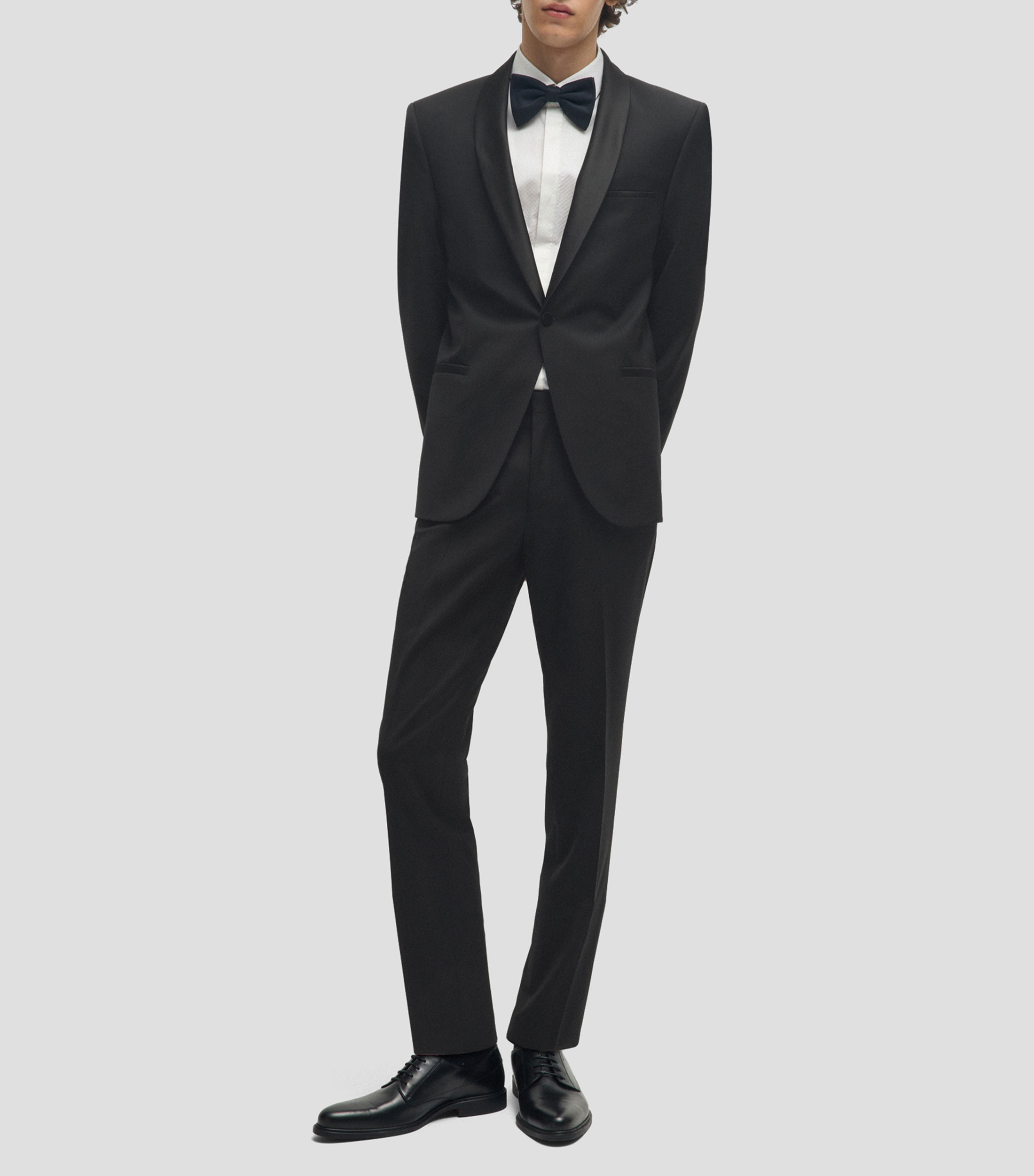 Pantalón extra slim en tejido súperflexible Hombre