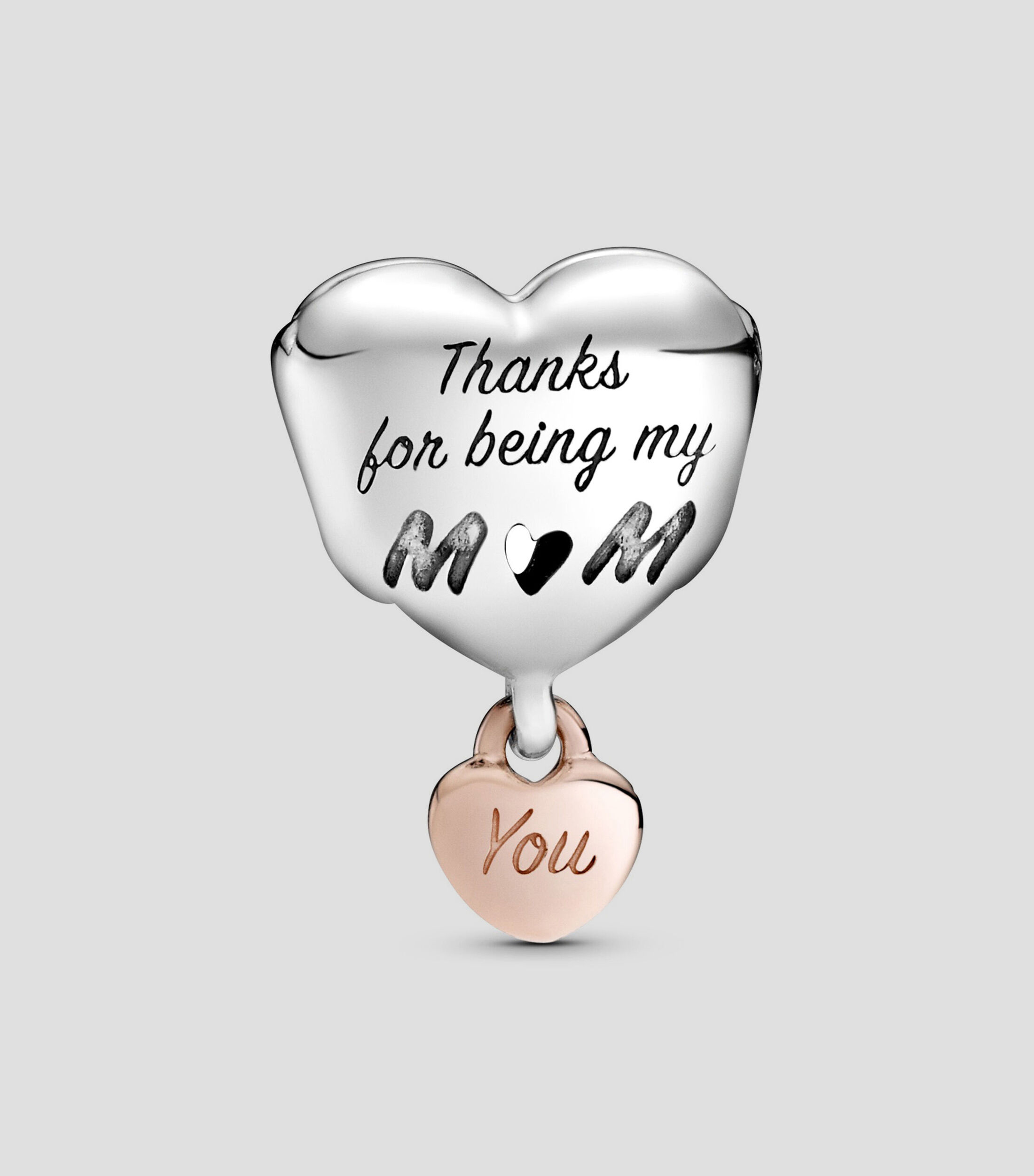 Charm con forma de corazón en plata .925 Pandora Moments Mujer