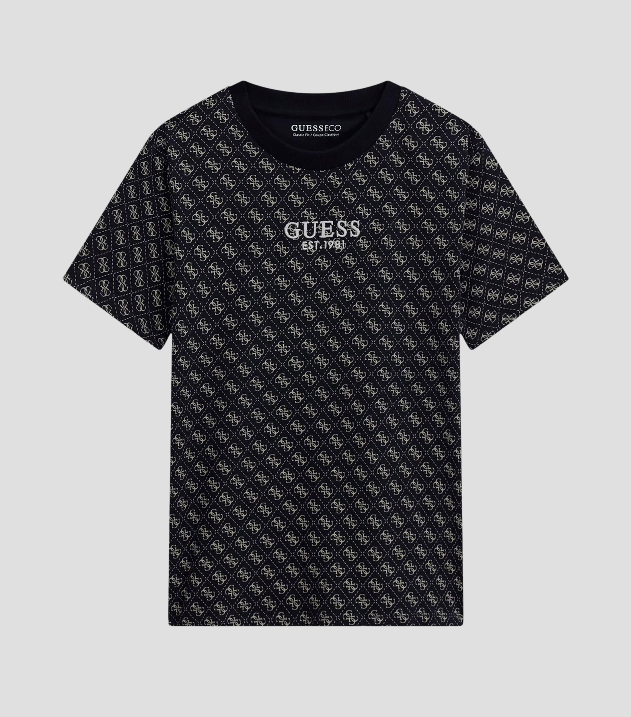 Playera cuello redondo manga corta con estampado Niño