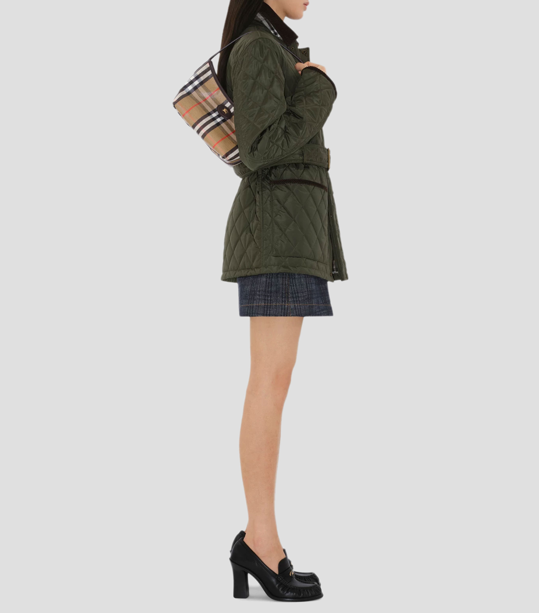 Minibolsa shoulder Highlands con cuadros Mujer