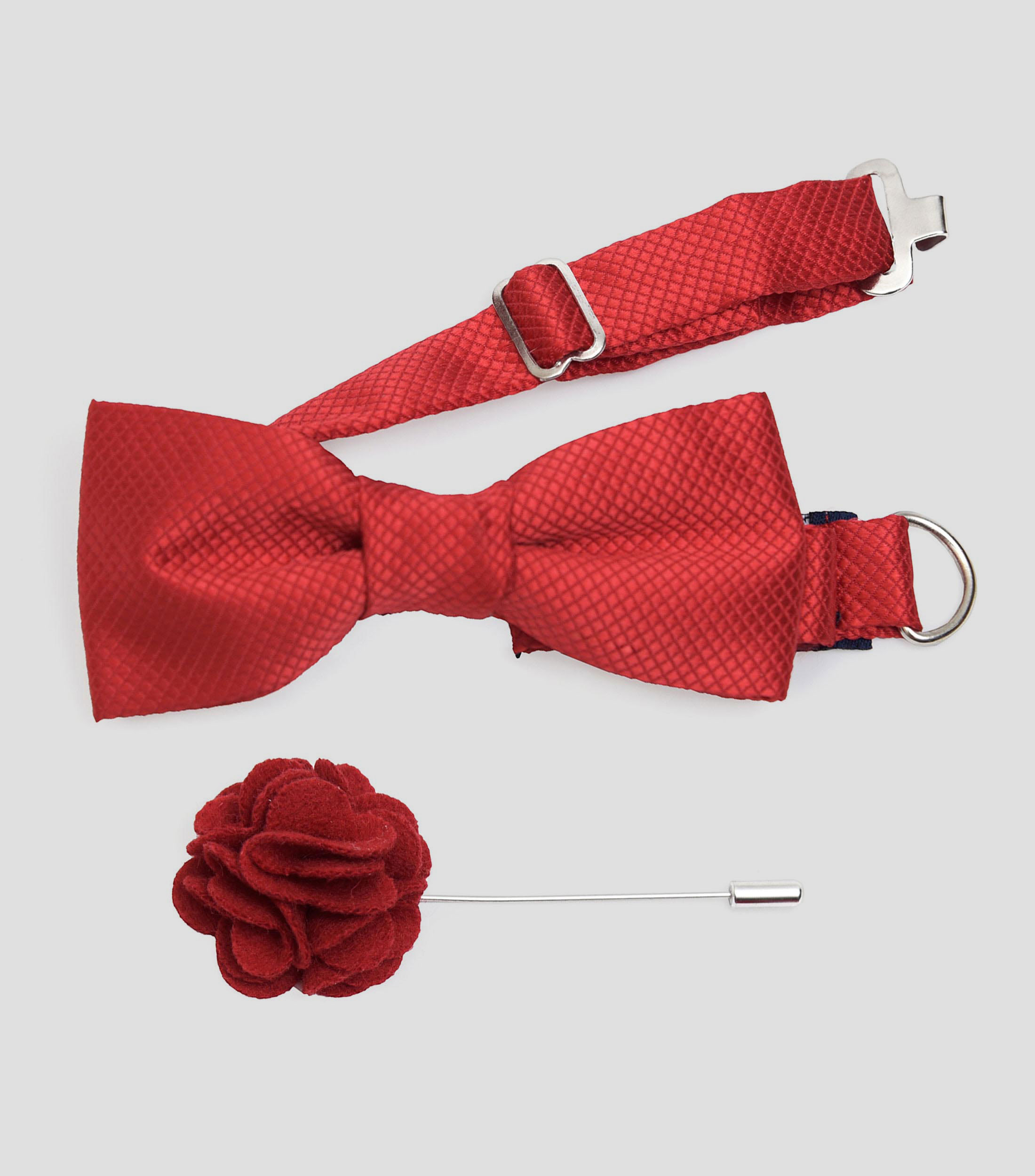 Corbata de Moño con fistol liso Niño