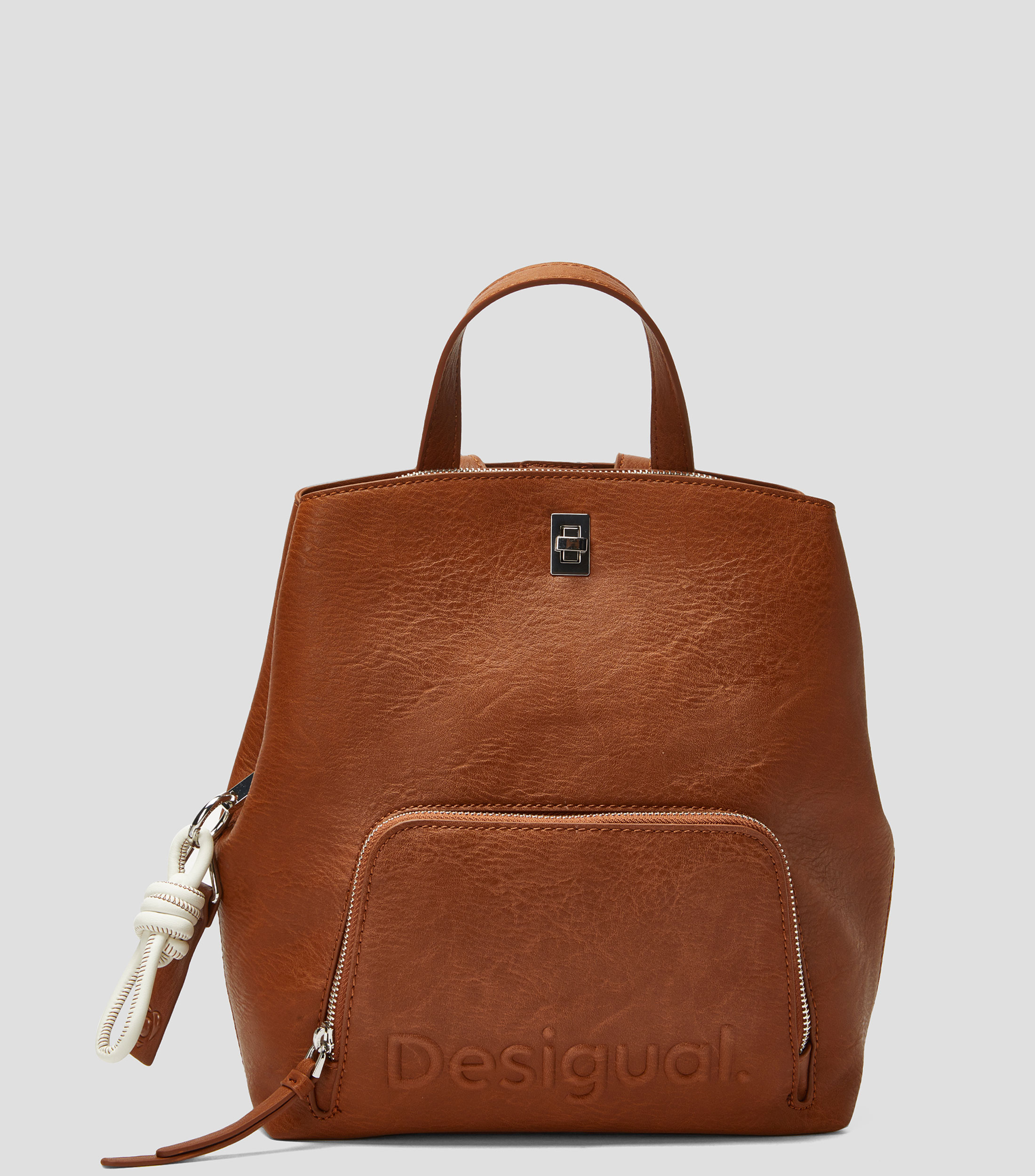 Borsa Desigual BAG_REBEL BERGAMO - Borchie Colorate, Nero, Poliuretano | Borsa A Mano Donna - Foto 1