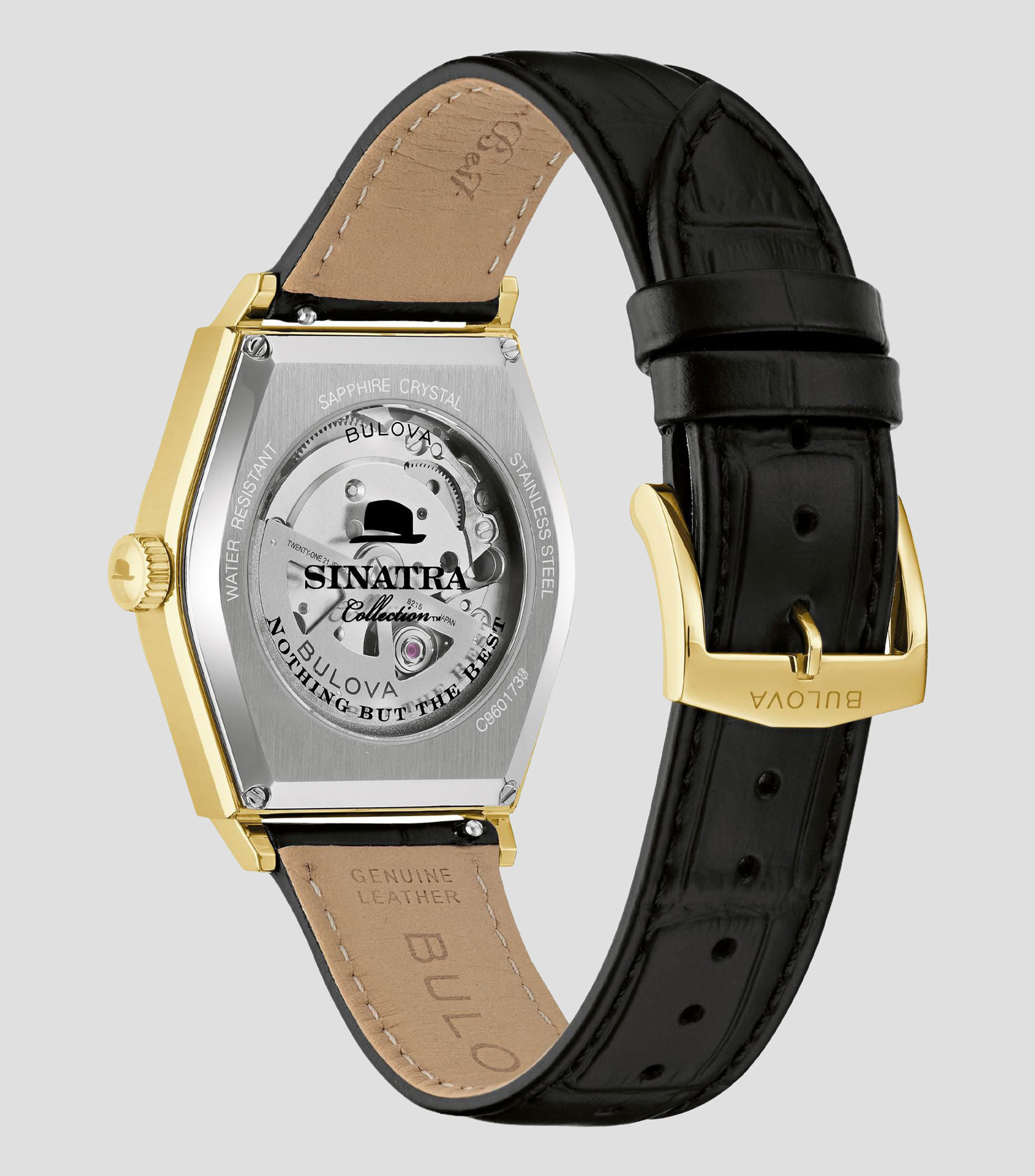 Reloj para Hombre Frank Sinatra De vestir Blanco, Dorado