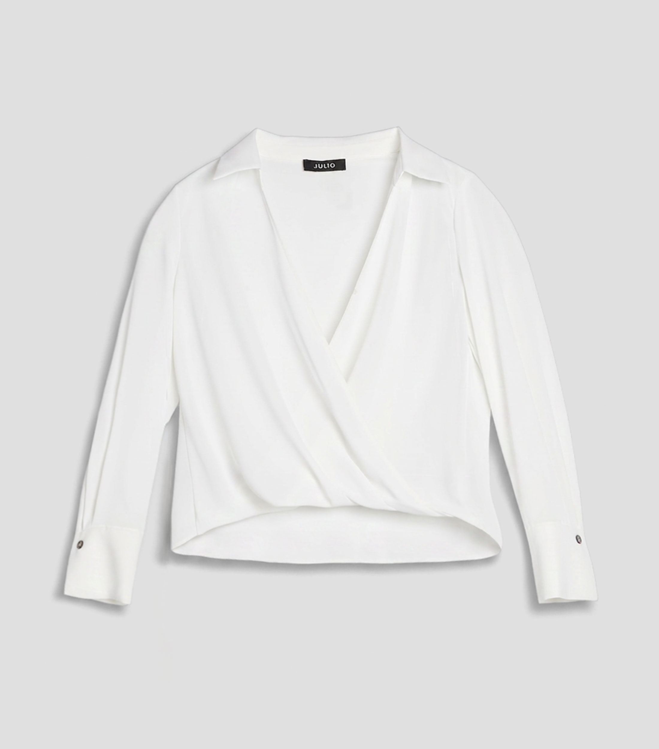 Blusa lisa manga larga Mujer