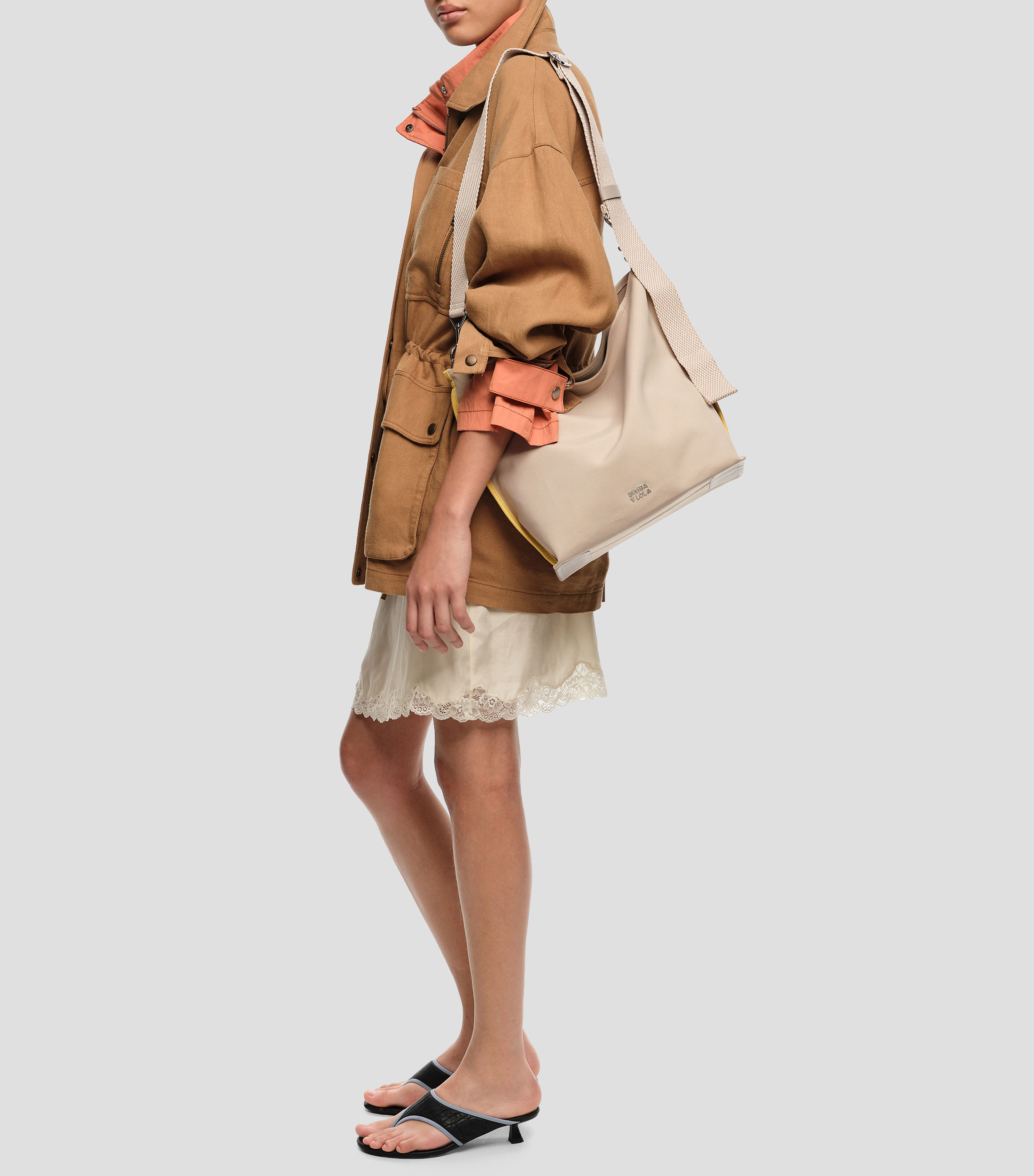 Bolsa Carlino mediana gabardina Mujer