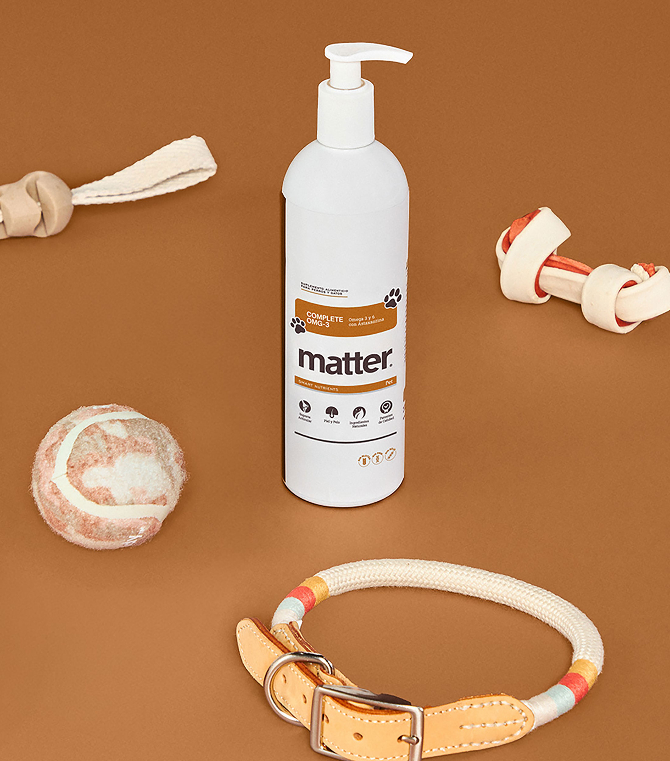 Suplemento para Mascotas Complete OMG-3 Pet, 450 ml