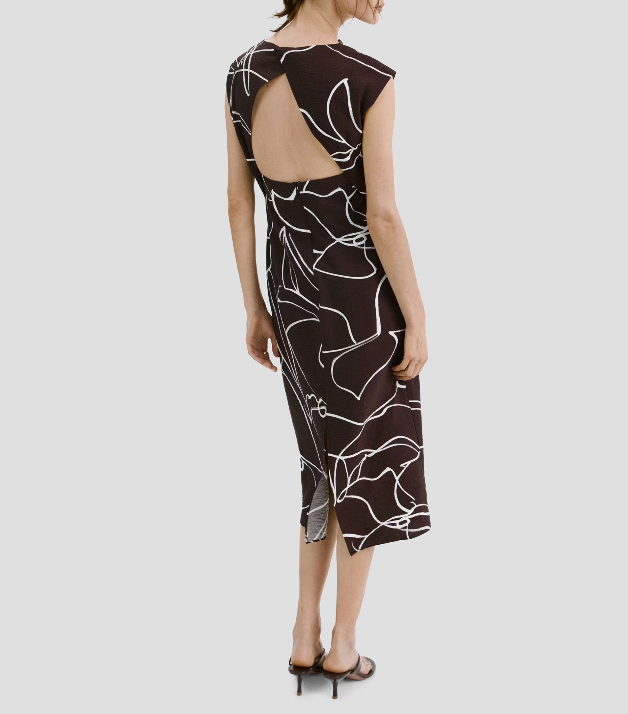 Vestido midi fantasía Mujer