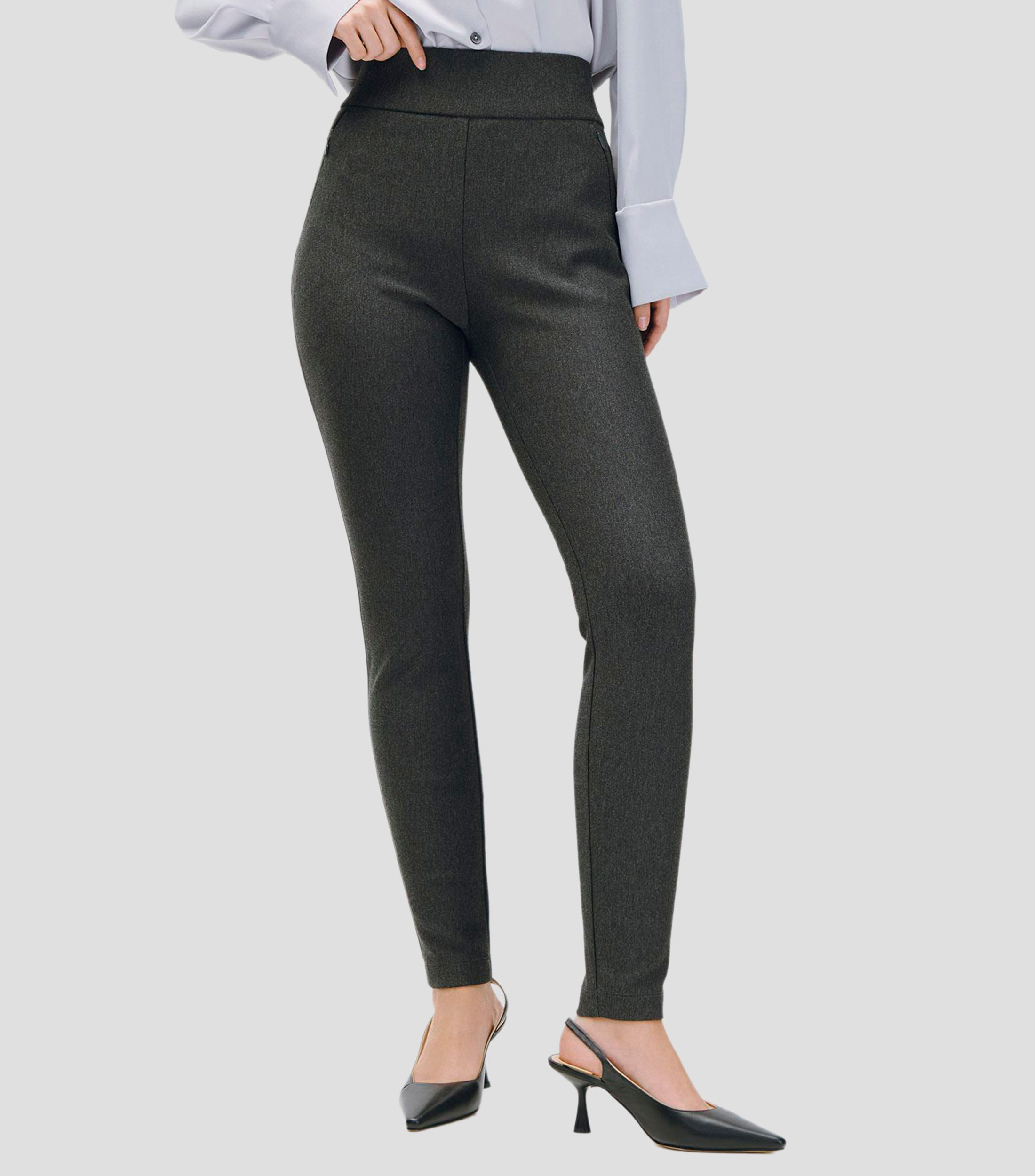Leggings Tiro Alto Pretina Ancha Mujer