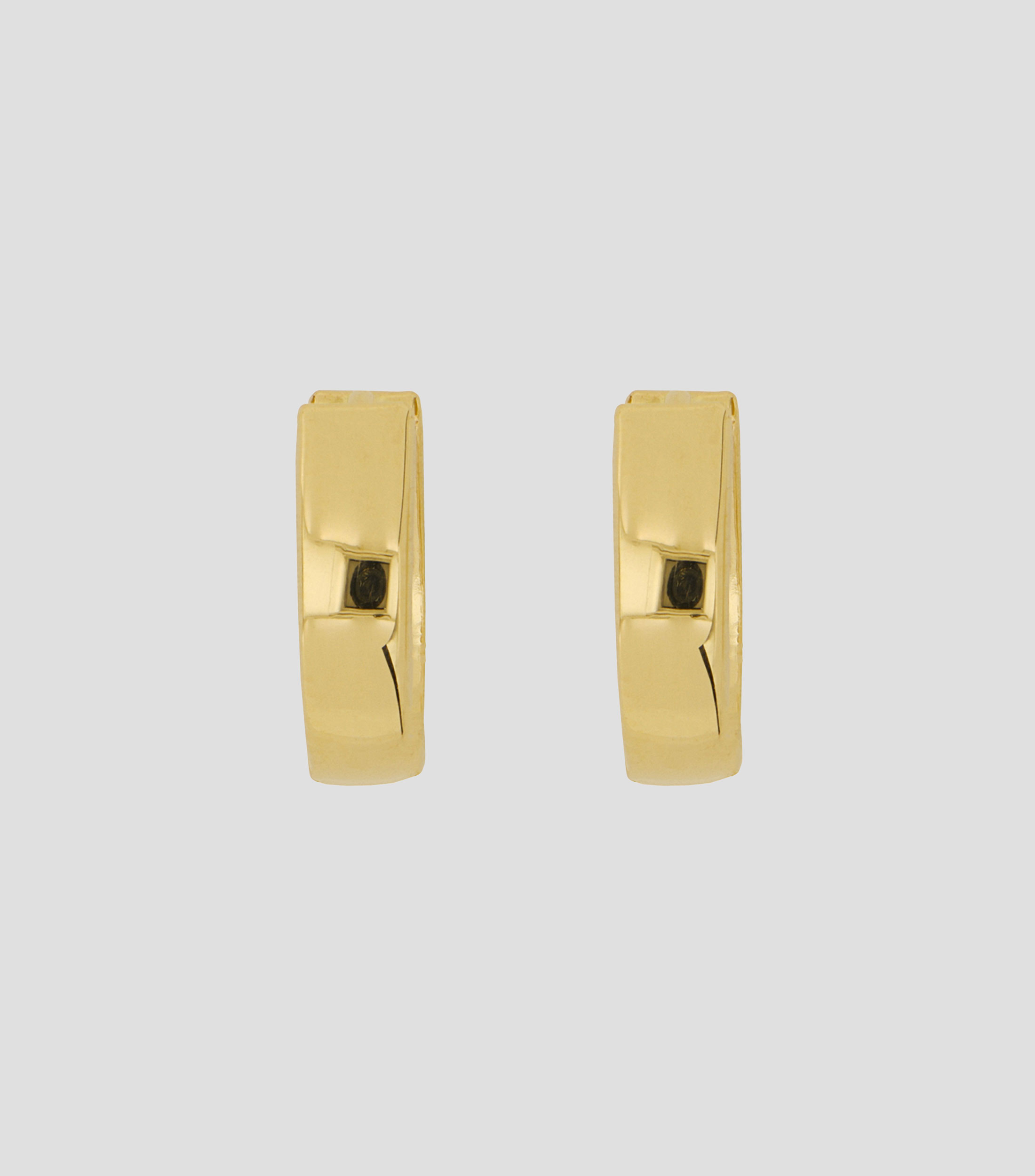 Aretes en oro de 14 kilates redondos Mujer
