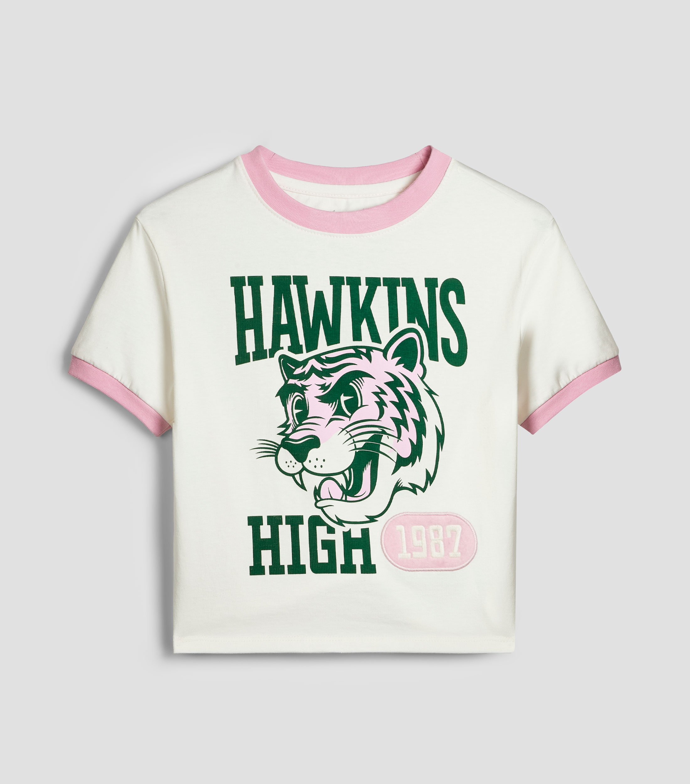Playera cuello redondo manga corta Stranger Things Niña
