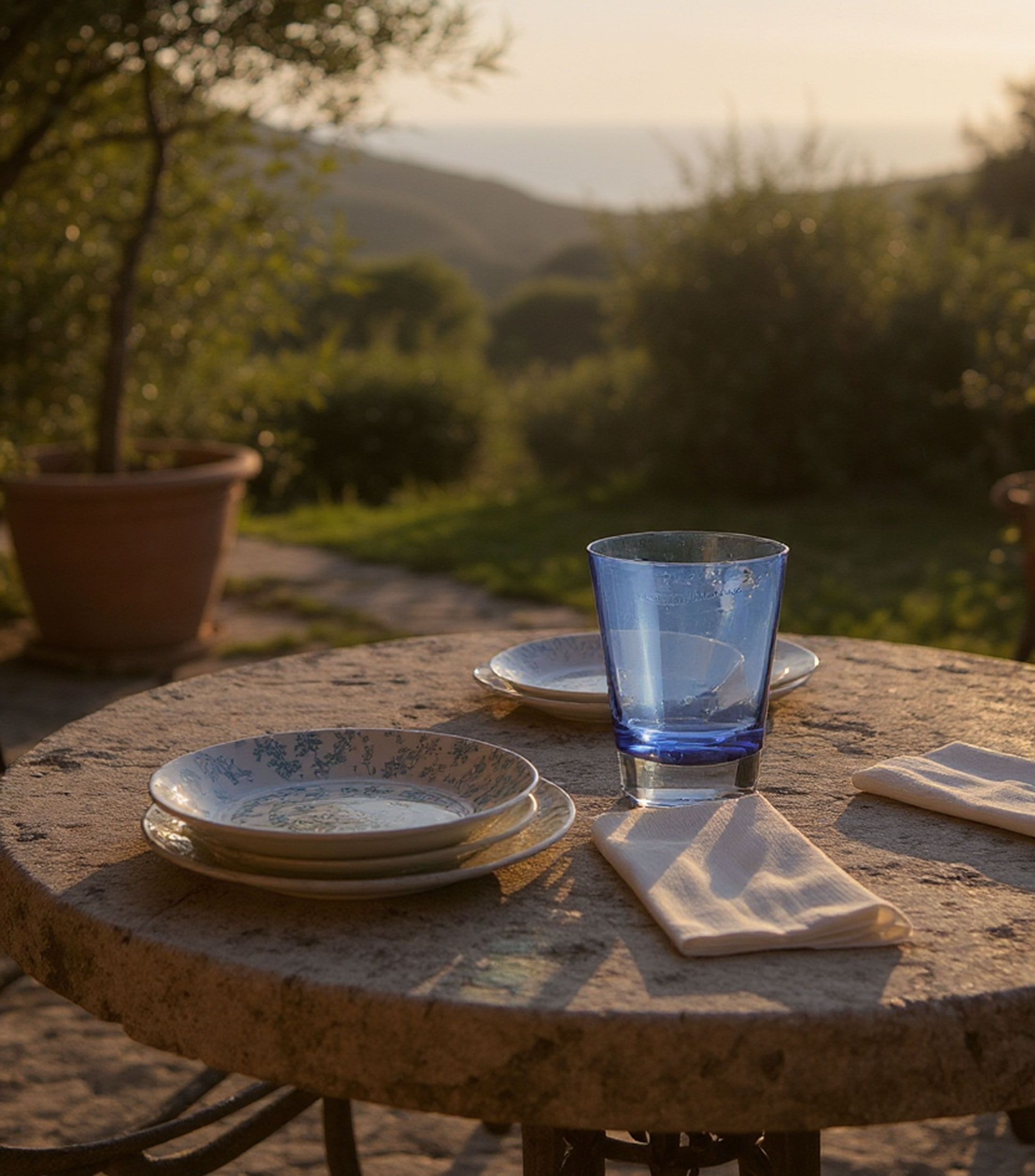 Vaso Old Fashion Colour Concept Azul