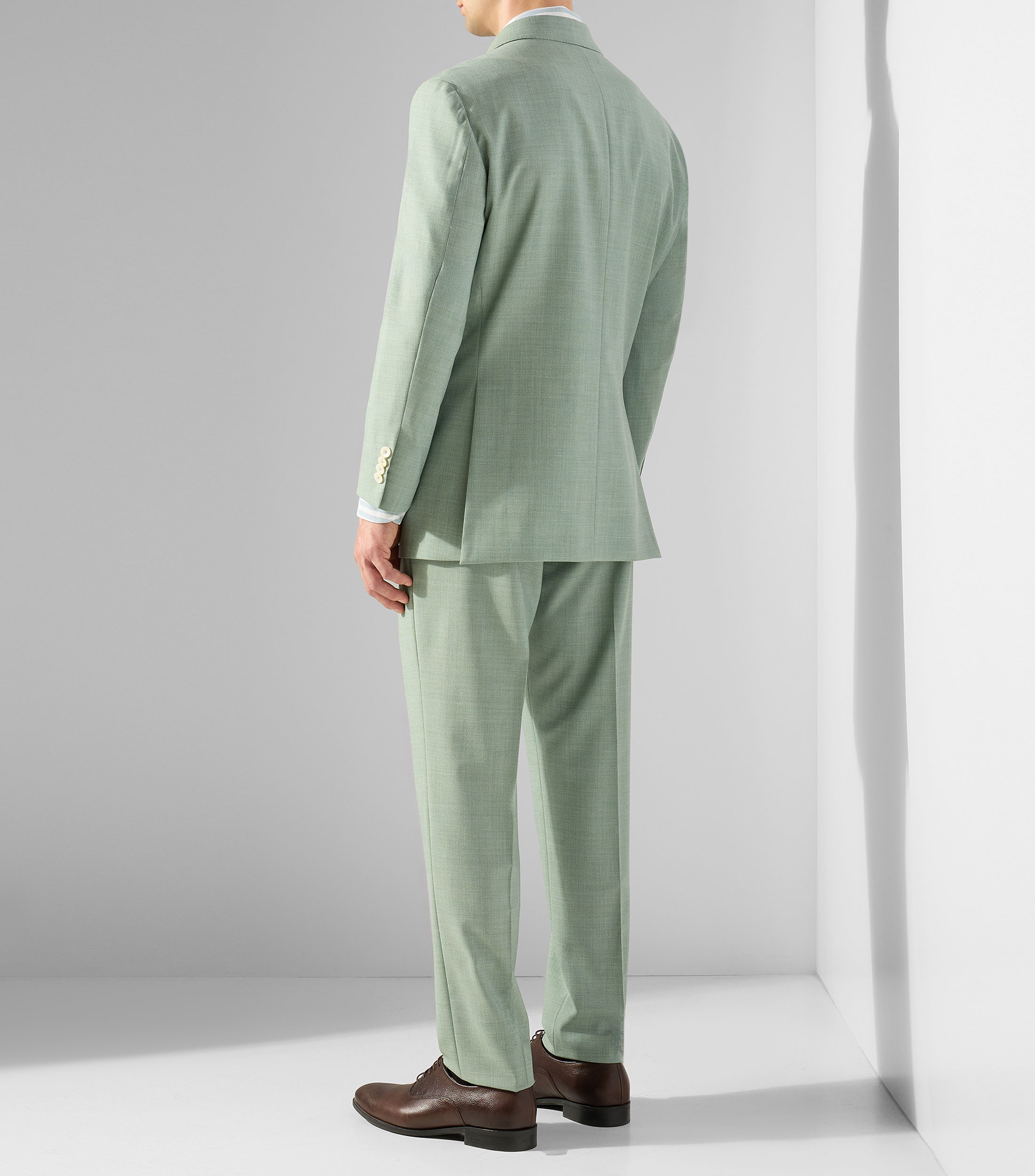 Traje de corte slim jaspeado Hombre