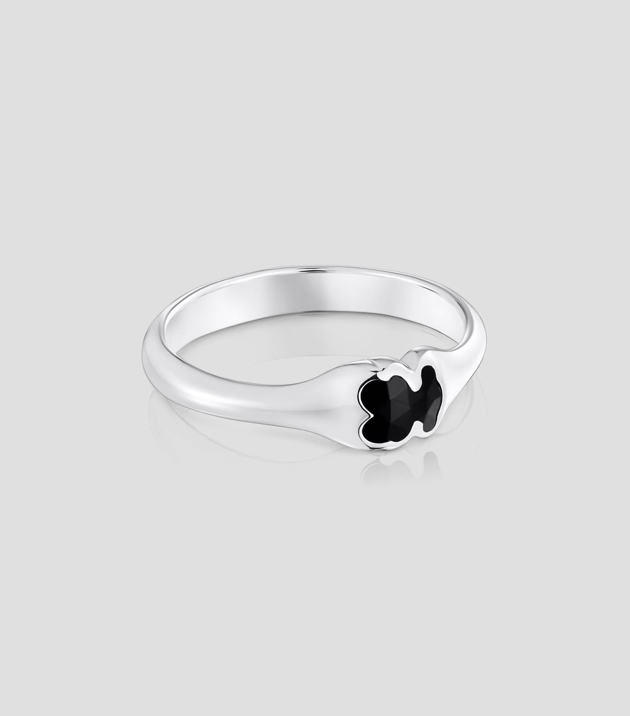 Anillo en plata .925 Icon Color con Onix Mujer