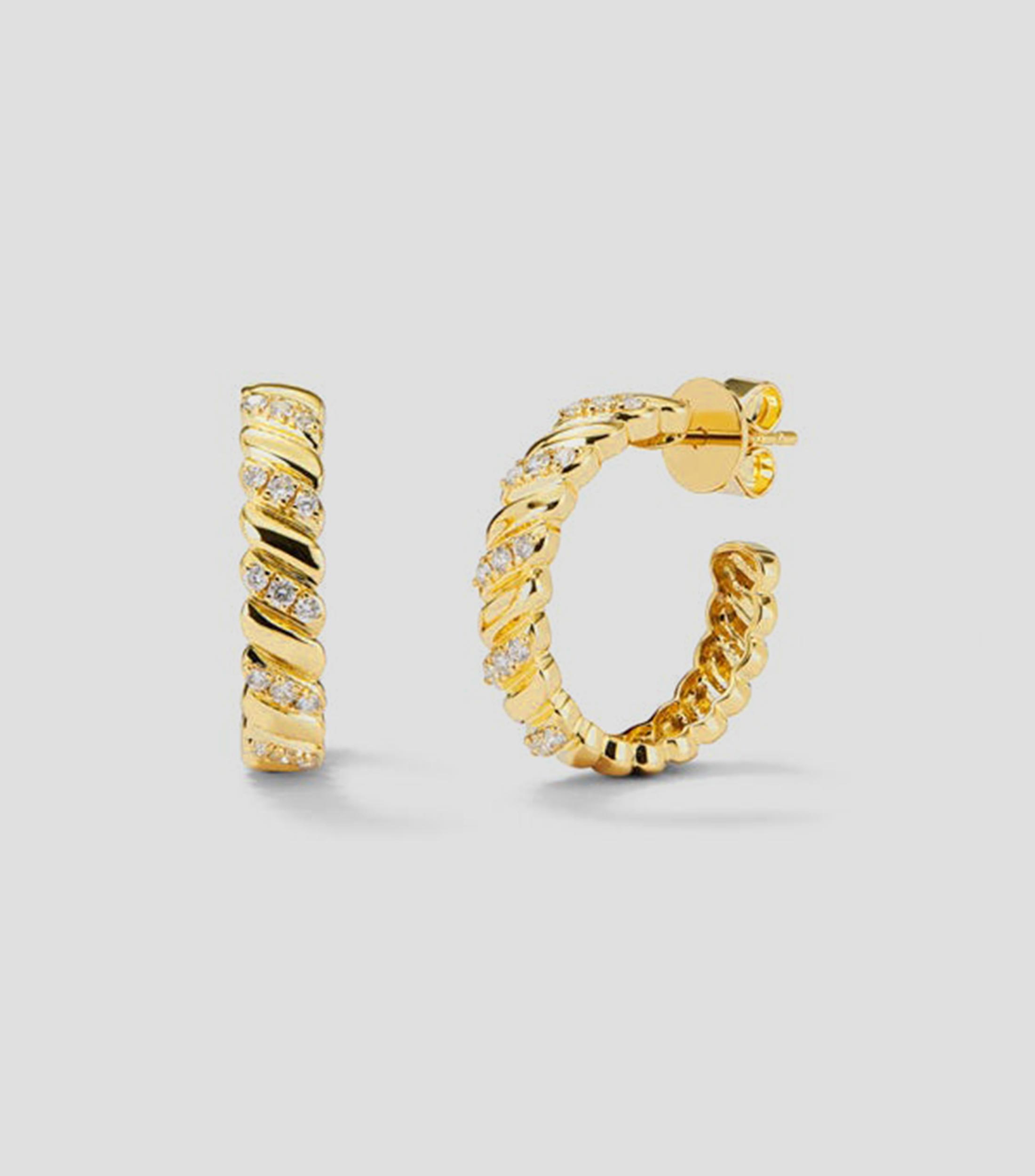 Pendientes en Oro de 18 Kilates Spira Mujer