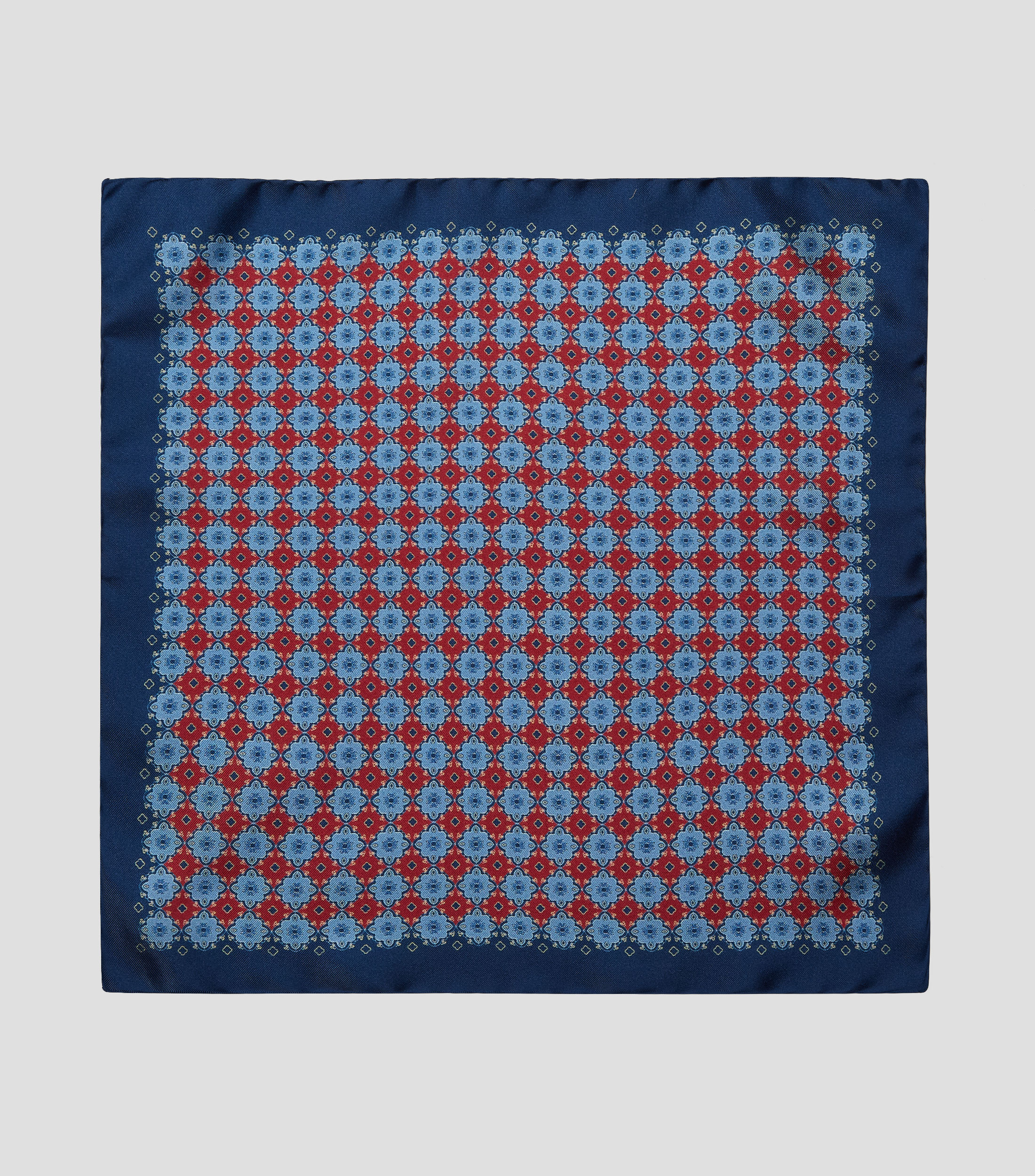 Pañuelo en seda con estampado Hombre