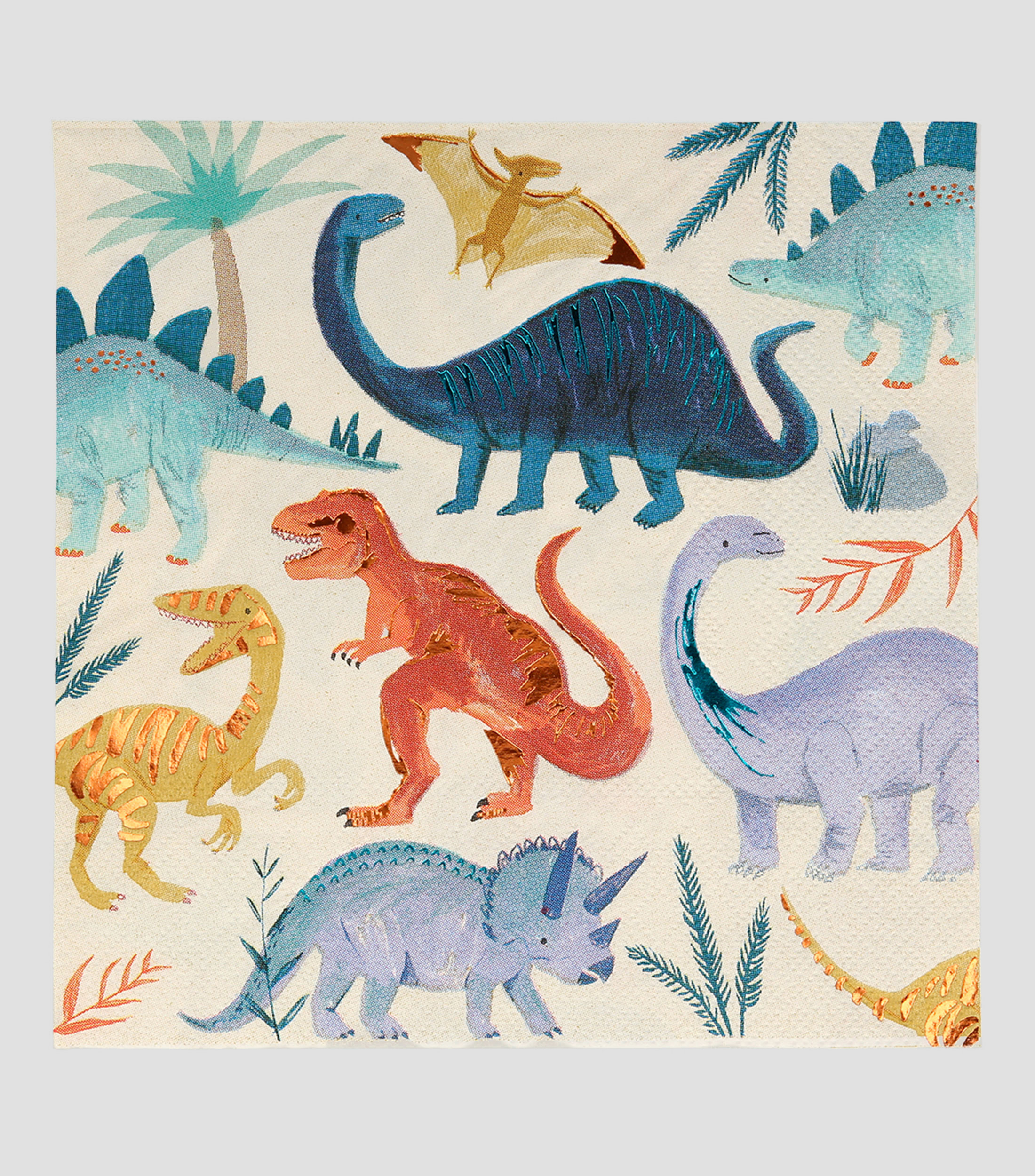 Set 16 Servilletas grandes Dinosaur Kingdom