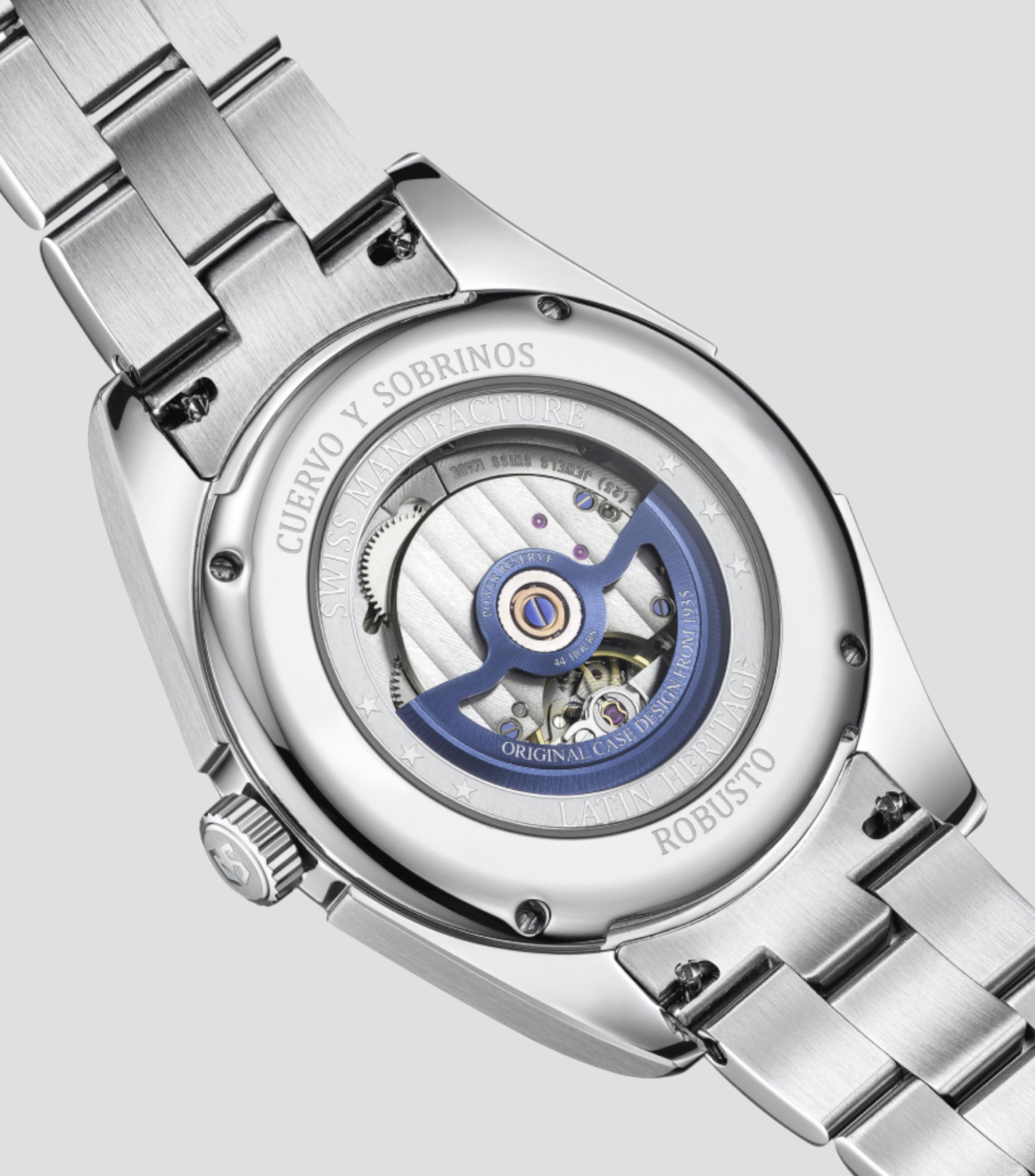 Reloj para Hombre Robusto casual plateado