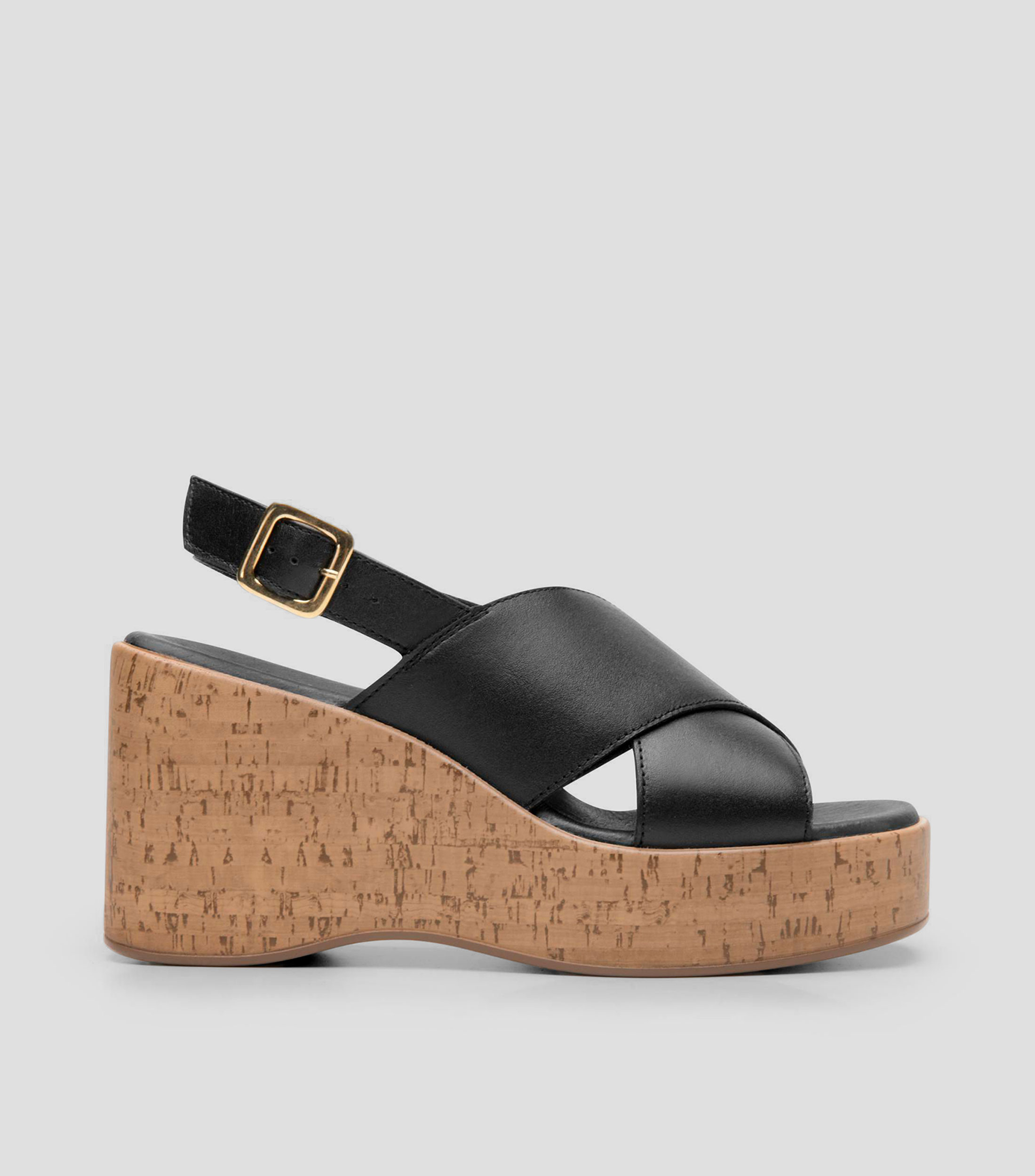 Sandalias con tacón alto de cuña Geraldinne Mujer