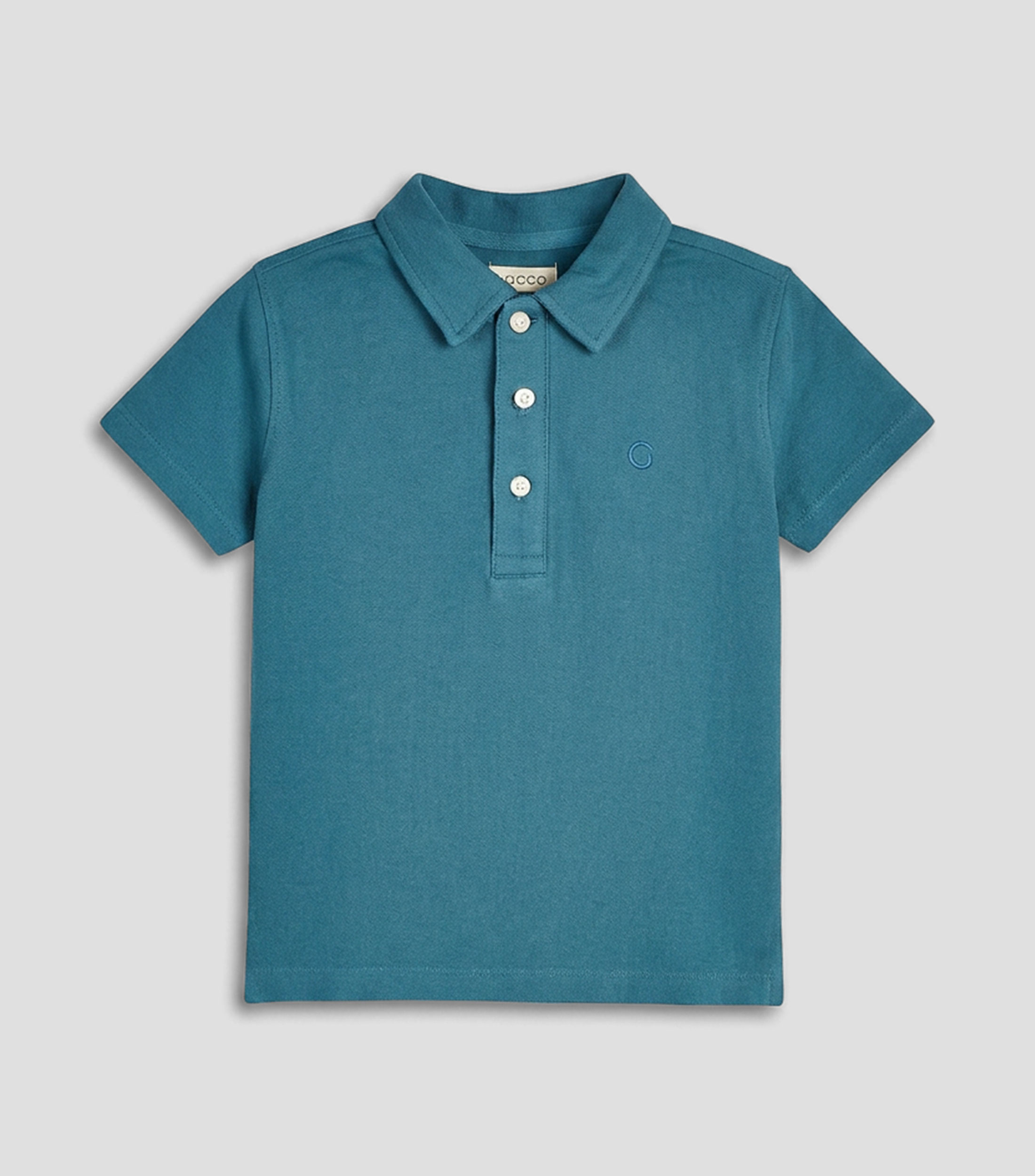Playera Tipo Polo Manga Corta sólido Niño