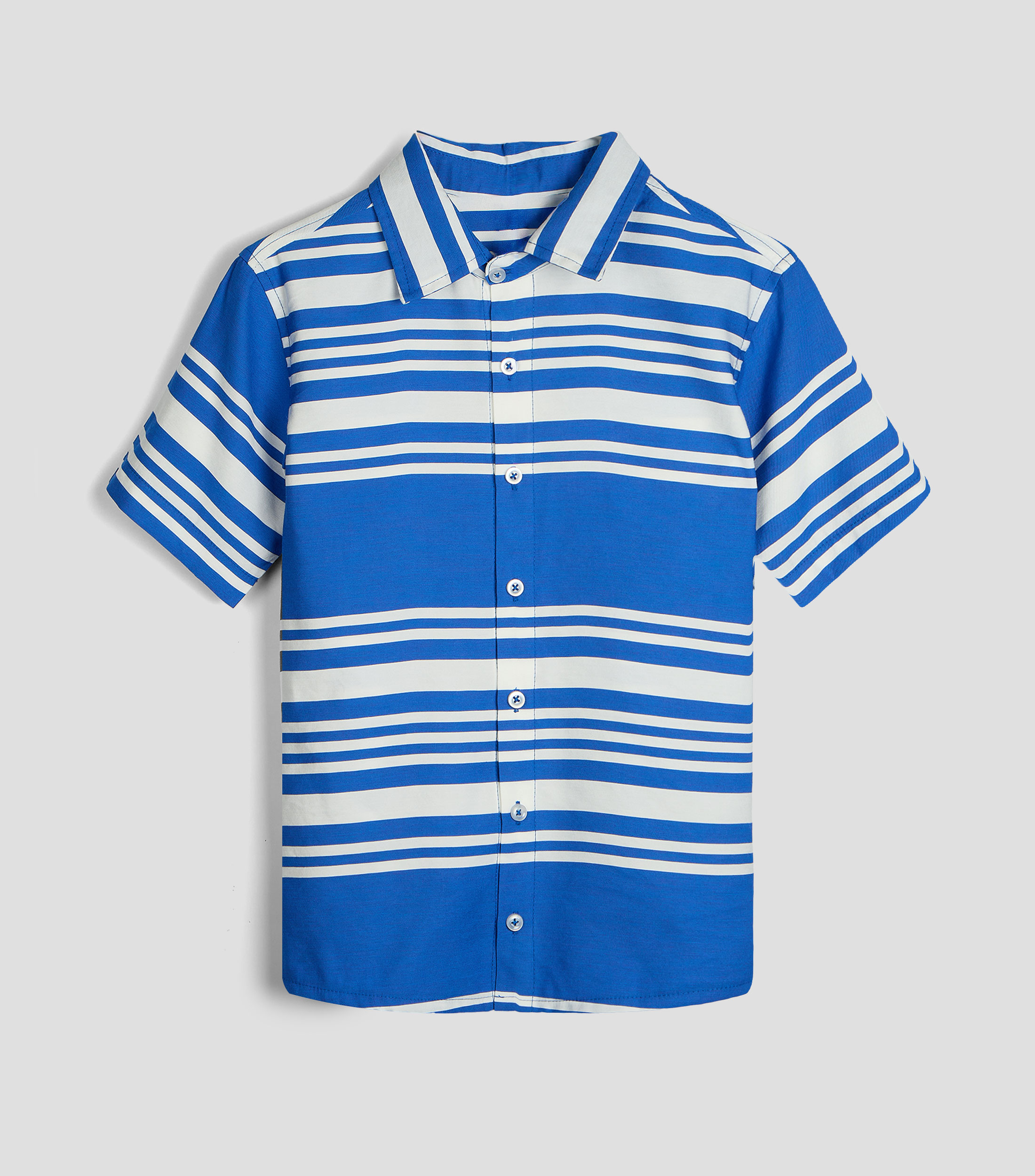 Camisa Hawaiana rayas manga corta Niño