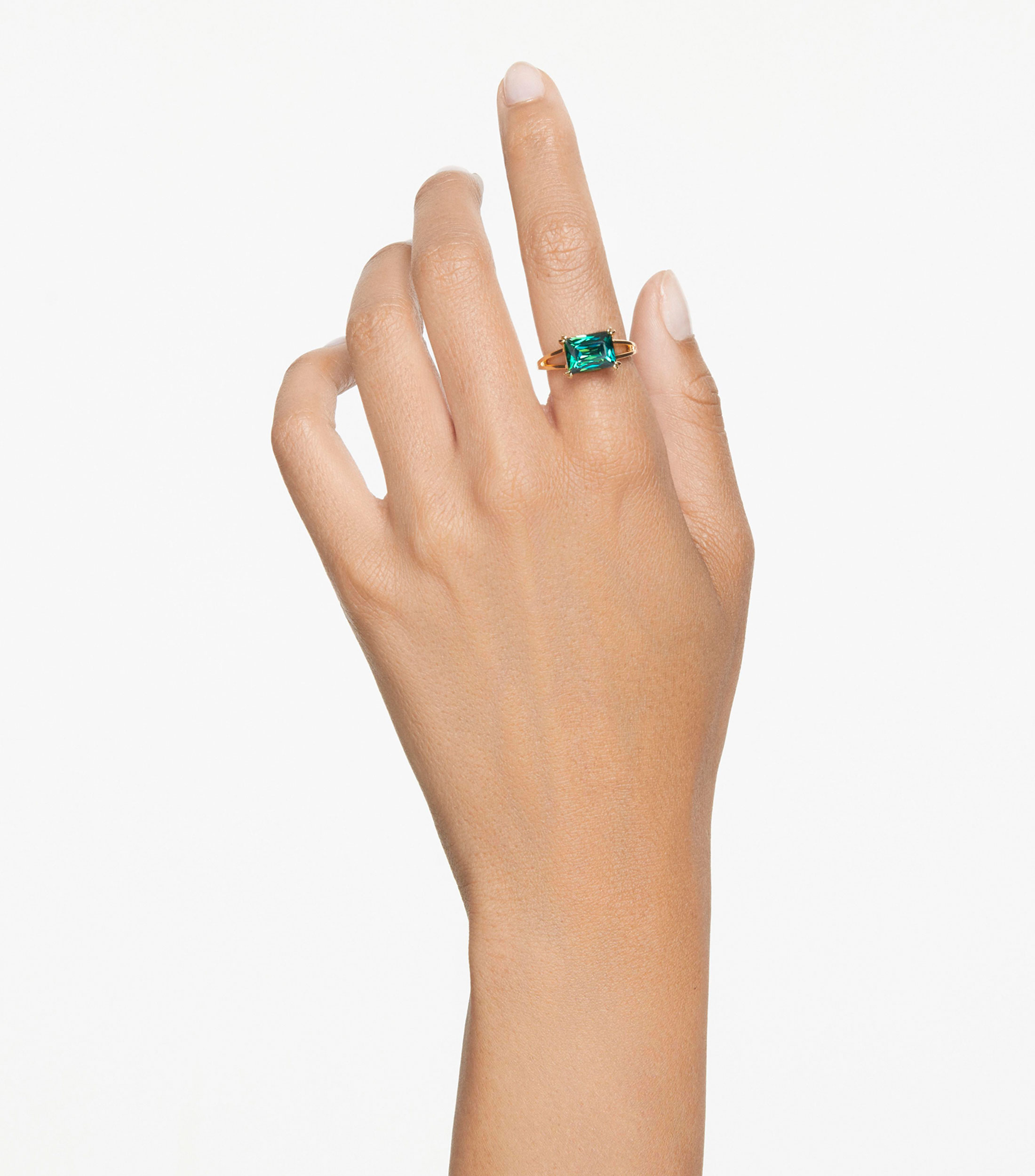 Anillo de Coctel Matrix con Circonita, Talla Rectangular, Mujer