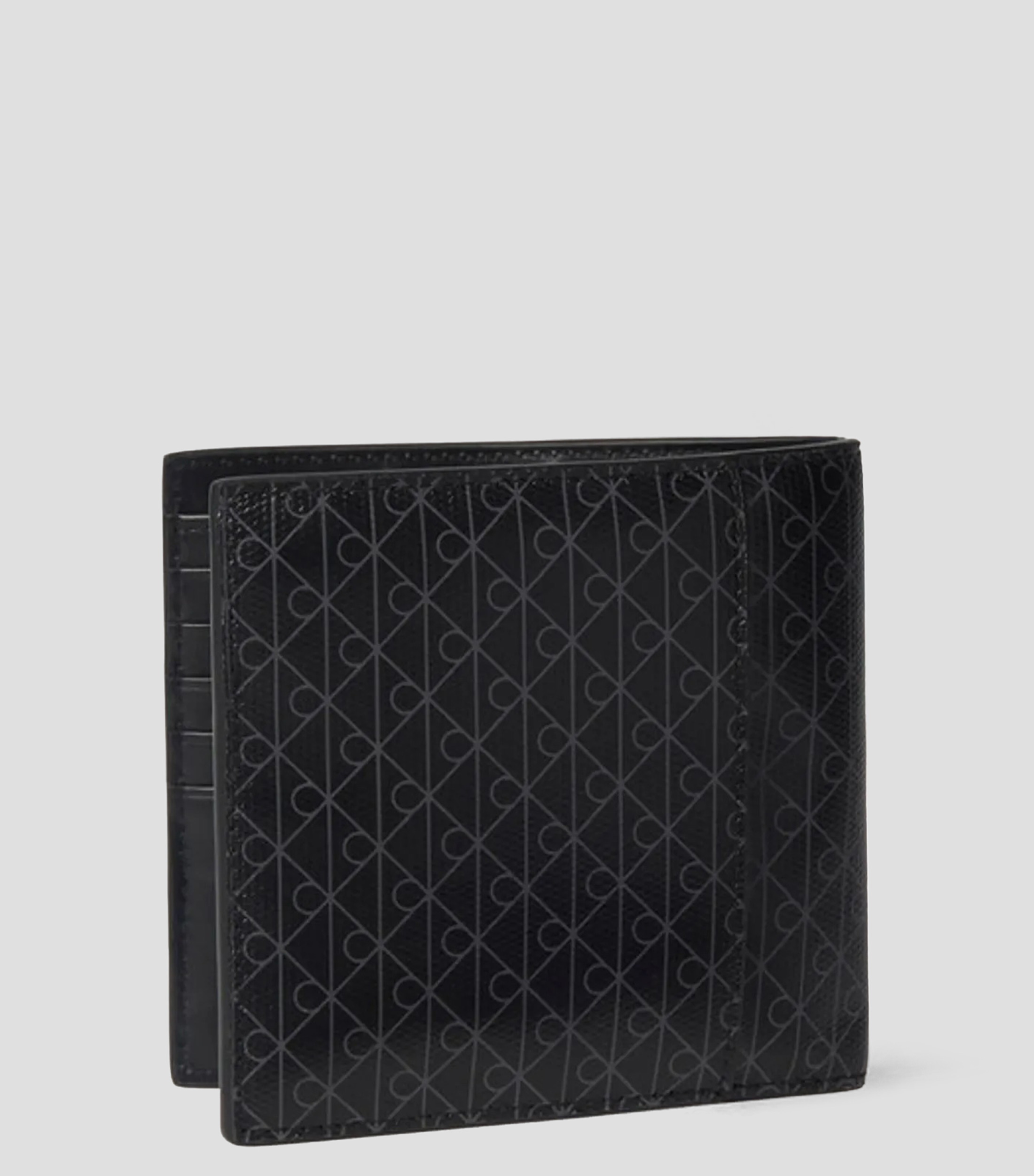 Cartera bifold con estampado monogram Hombre