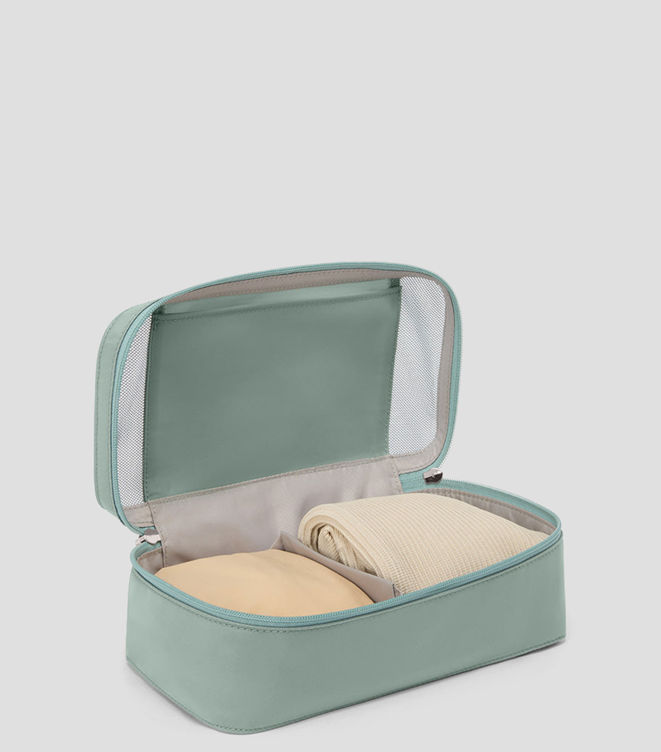Neceser verde Travel Access Small liso Hombre
