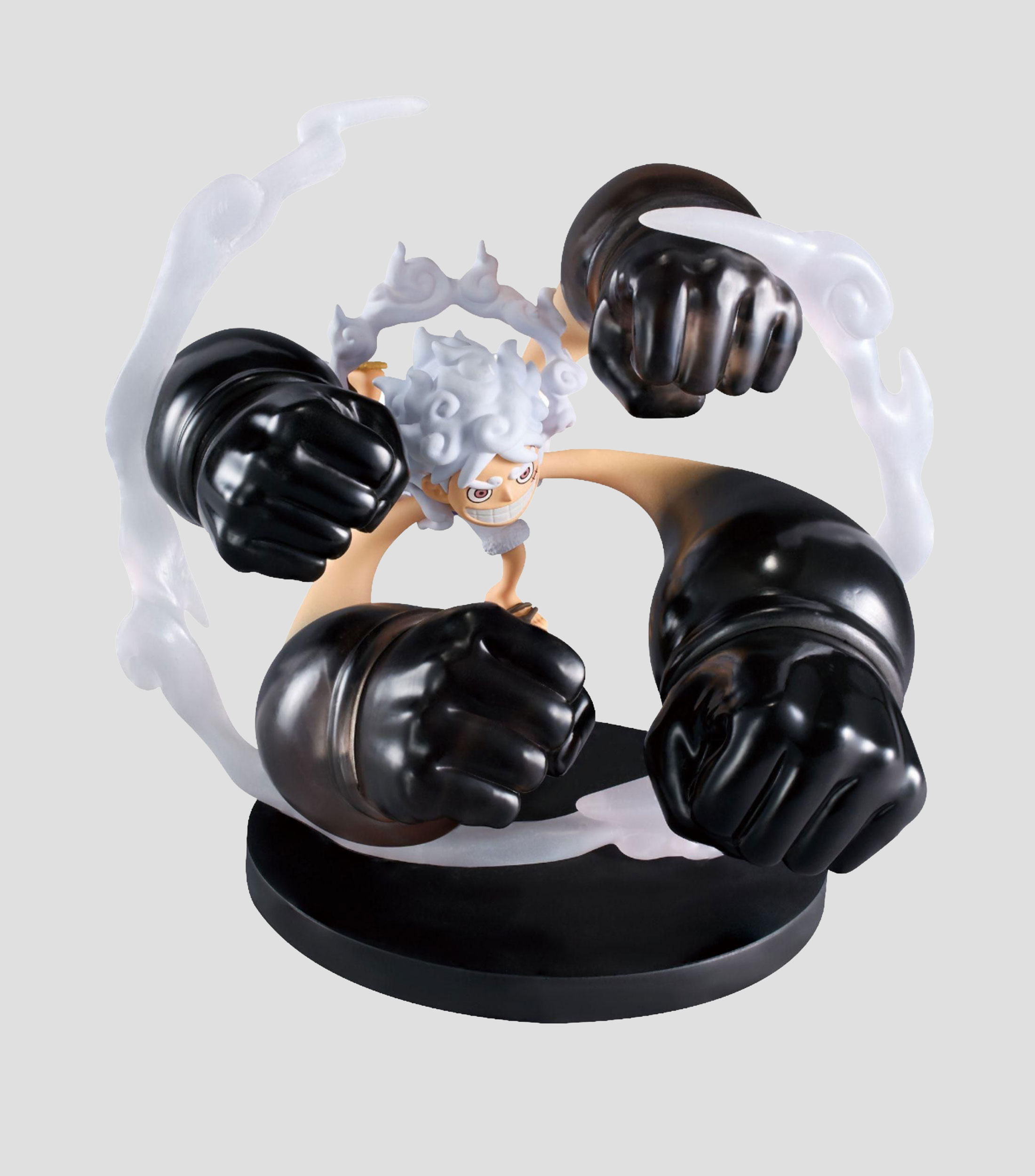 Figura de acción Monkey D. Luffy Gear 5 Gum-Gum Dawn Gatling - One Piece World Collectable