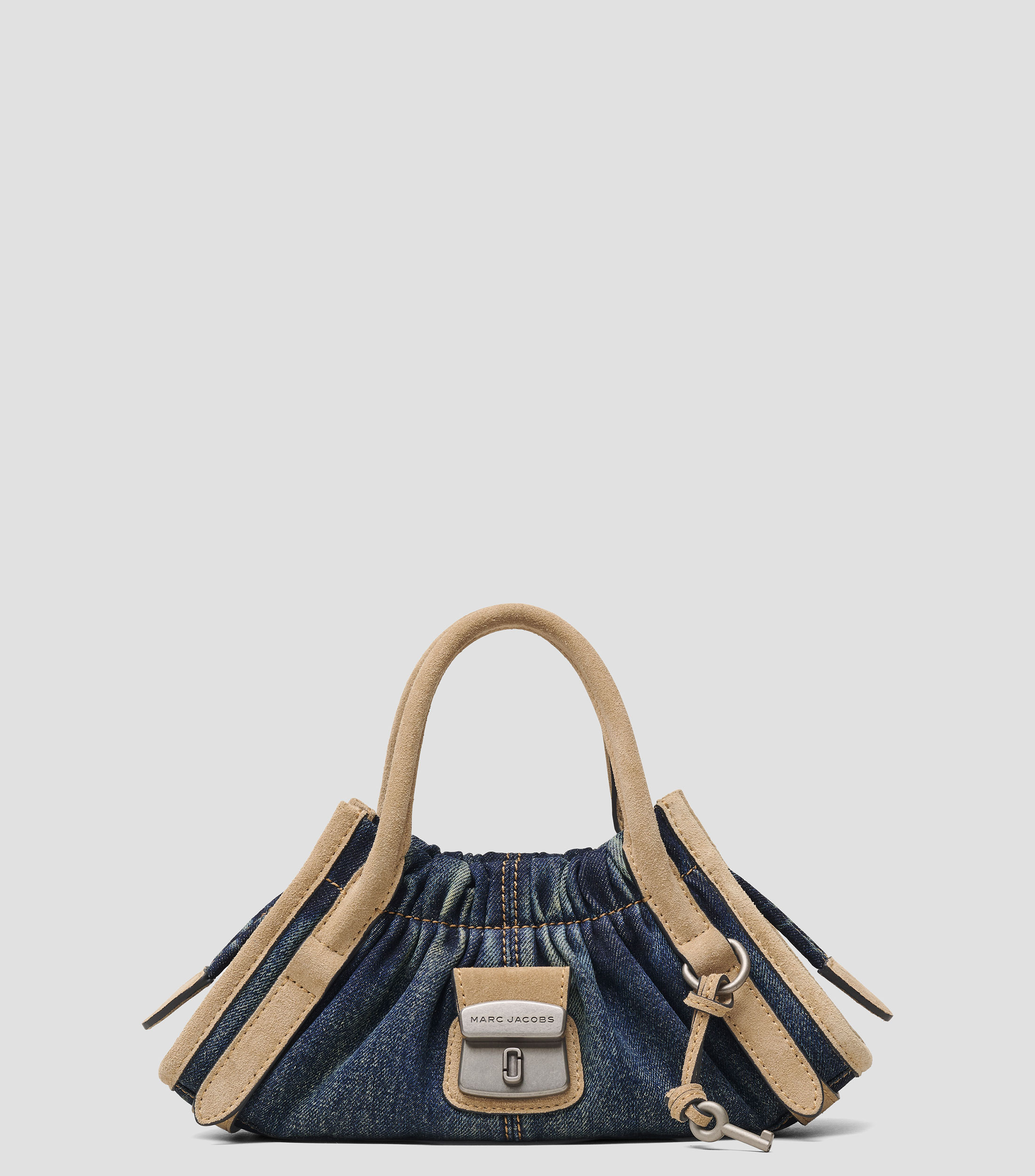 Bolsa satchel azul Cristina lisa Mujer