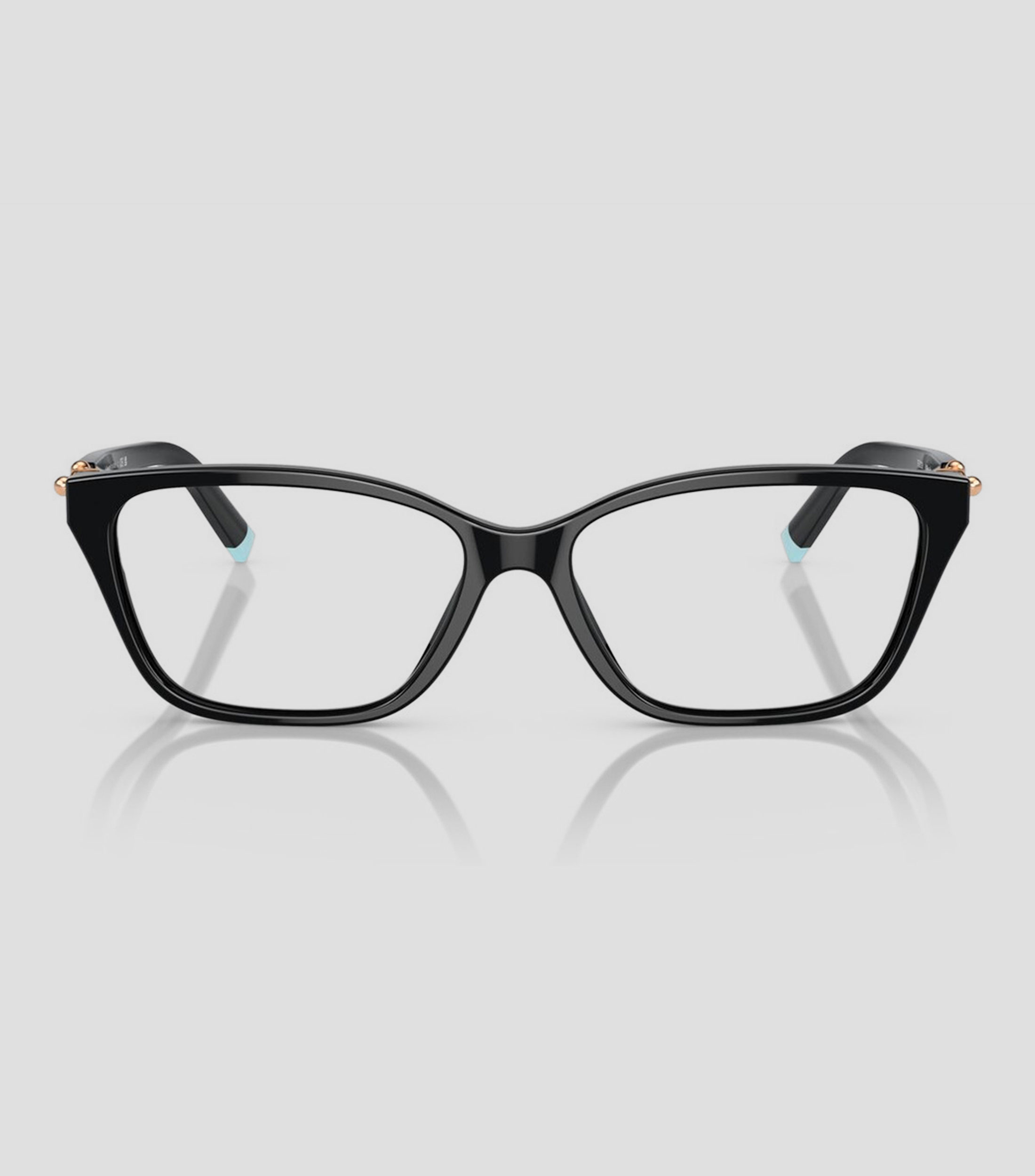 Lentes oftálmicos rectangulares negros Mujer