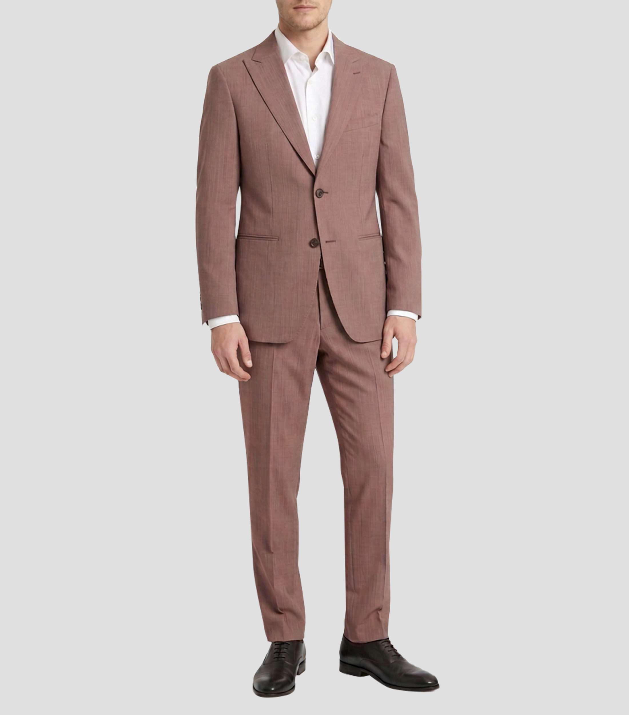 Traje de corte slim con microdiseños Hombre