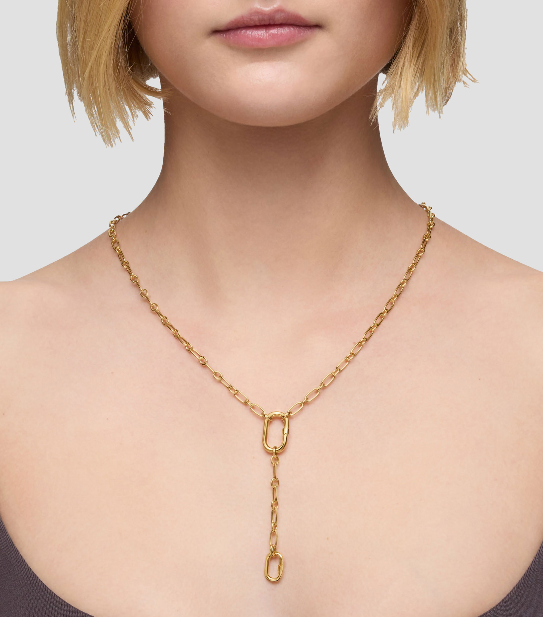 Collar Entrelazado con Anilla Unisex