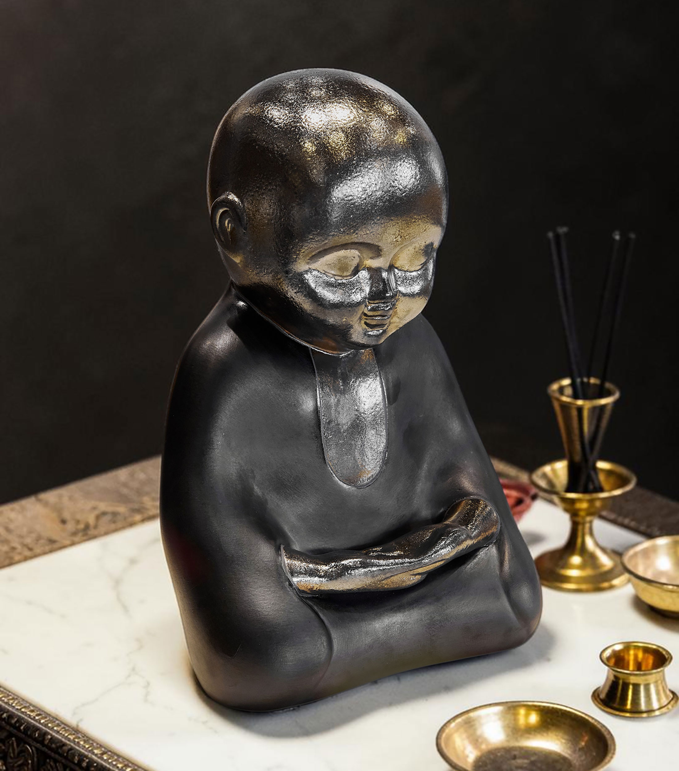 Figura decorativa Baby Buda Raku