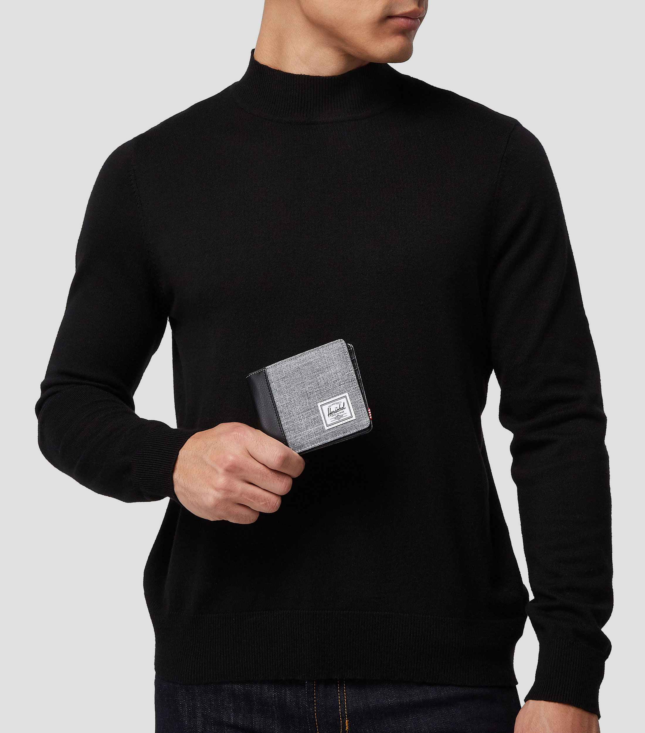 Cartera bifold texturizada Hombre