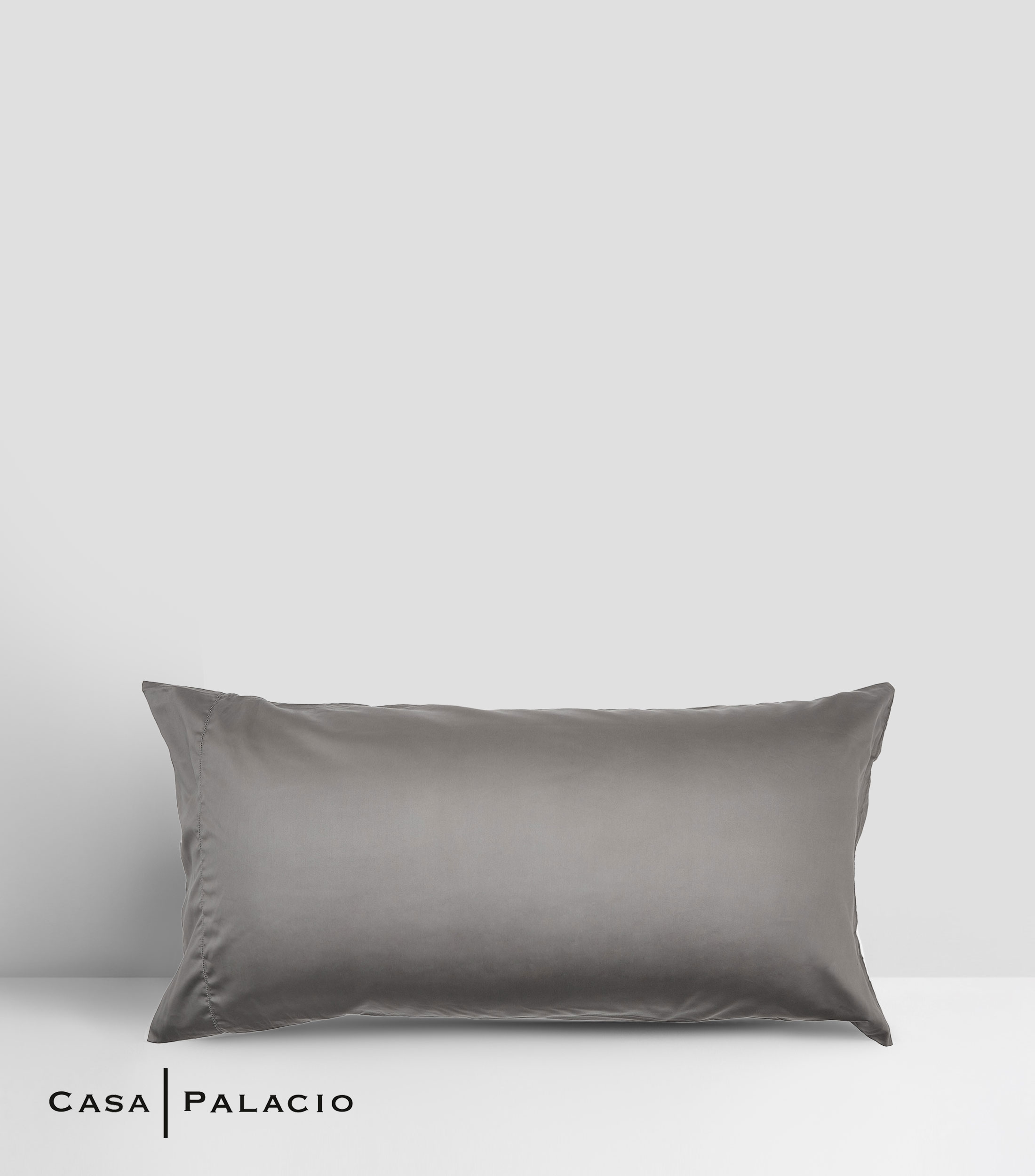 Funda para almohada King Size Sateen en algodón grafito