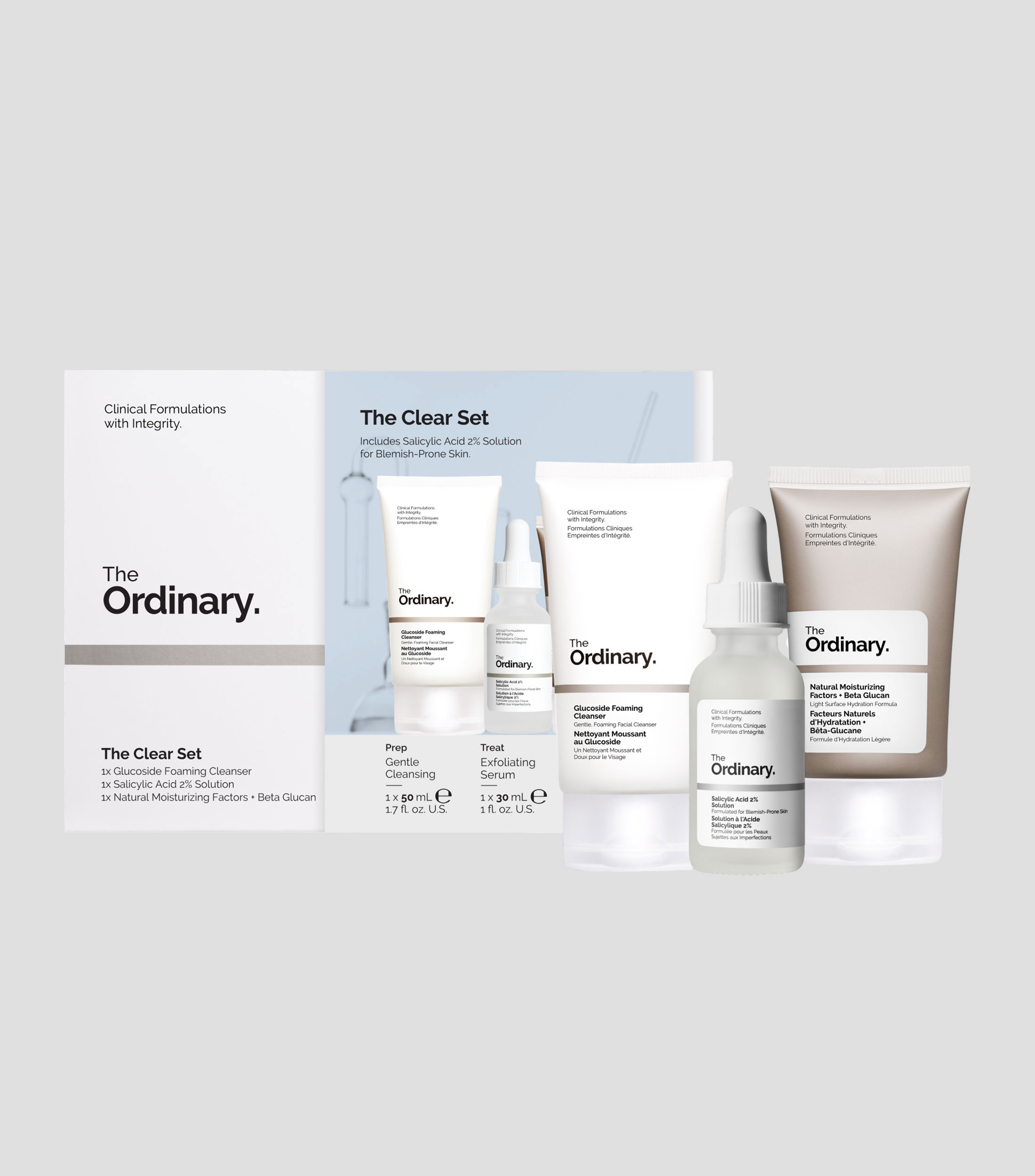 Set de Cuidado Facial Anti-Imperfecciones The Clear Unisex