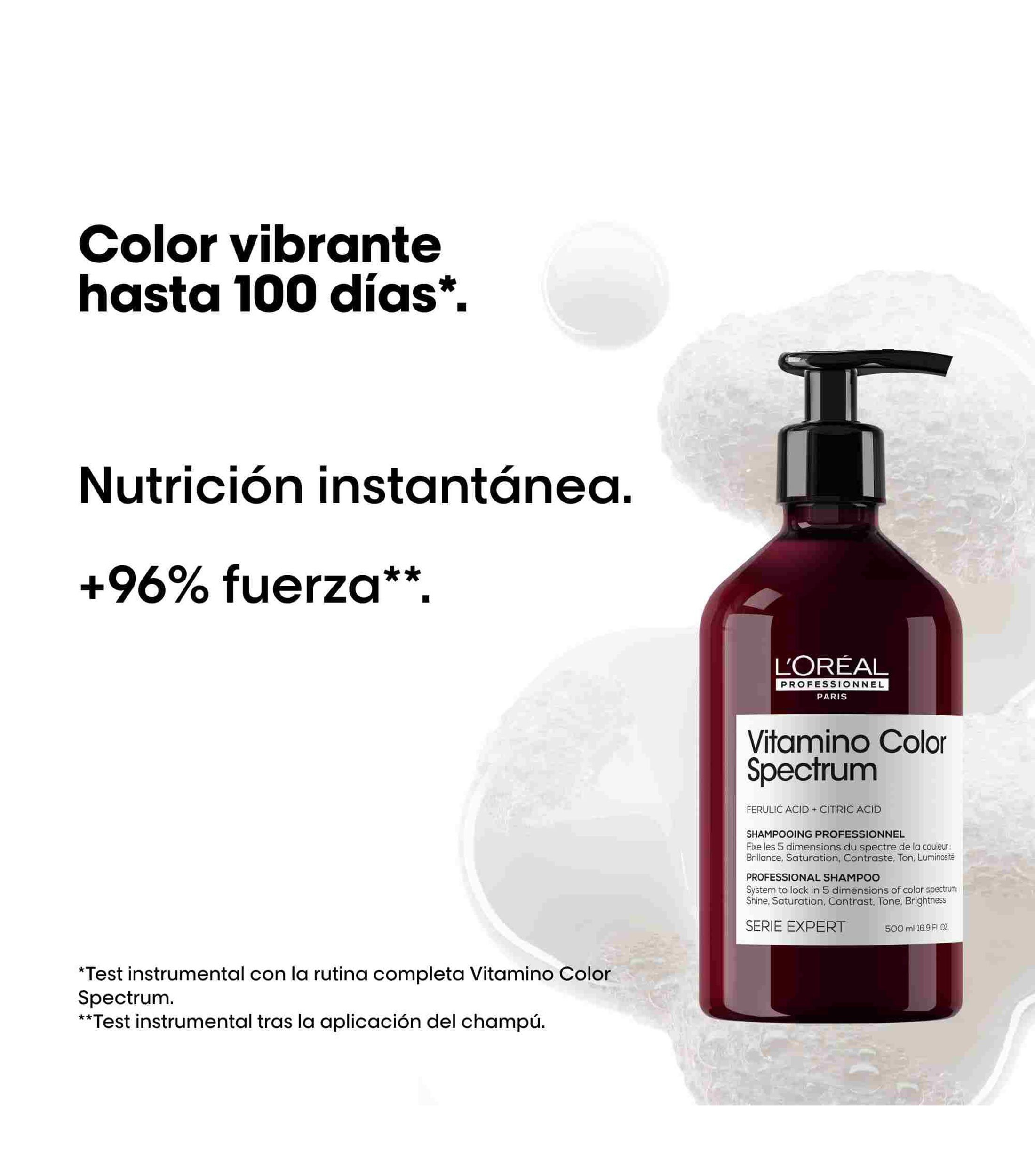 Shampoo Vitamino Color Spectrum para cabello tenido, 500 ml