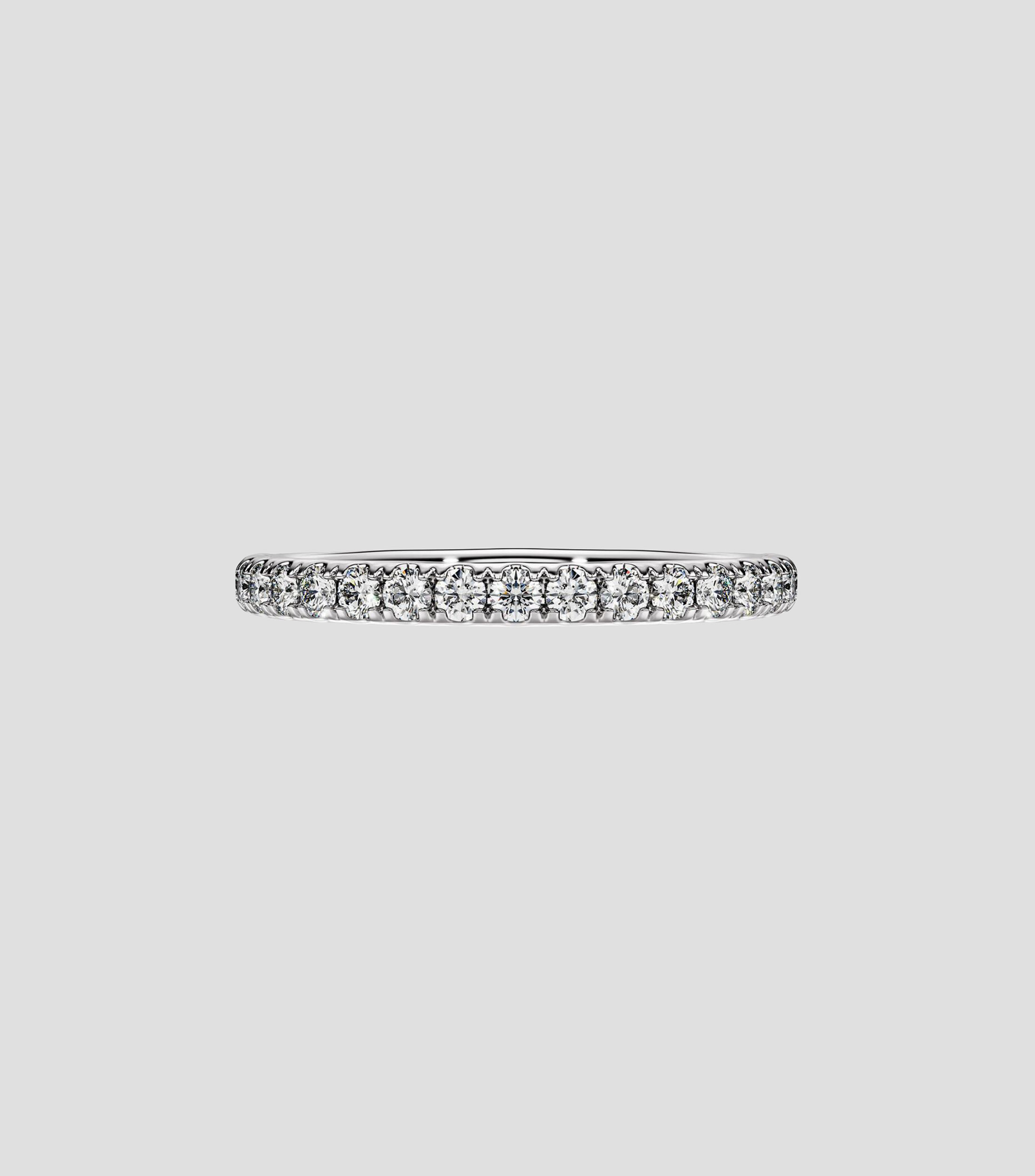 Anillo en plata con diamante Eternity Mujer, Talla 8