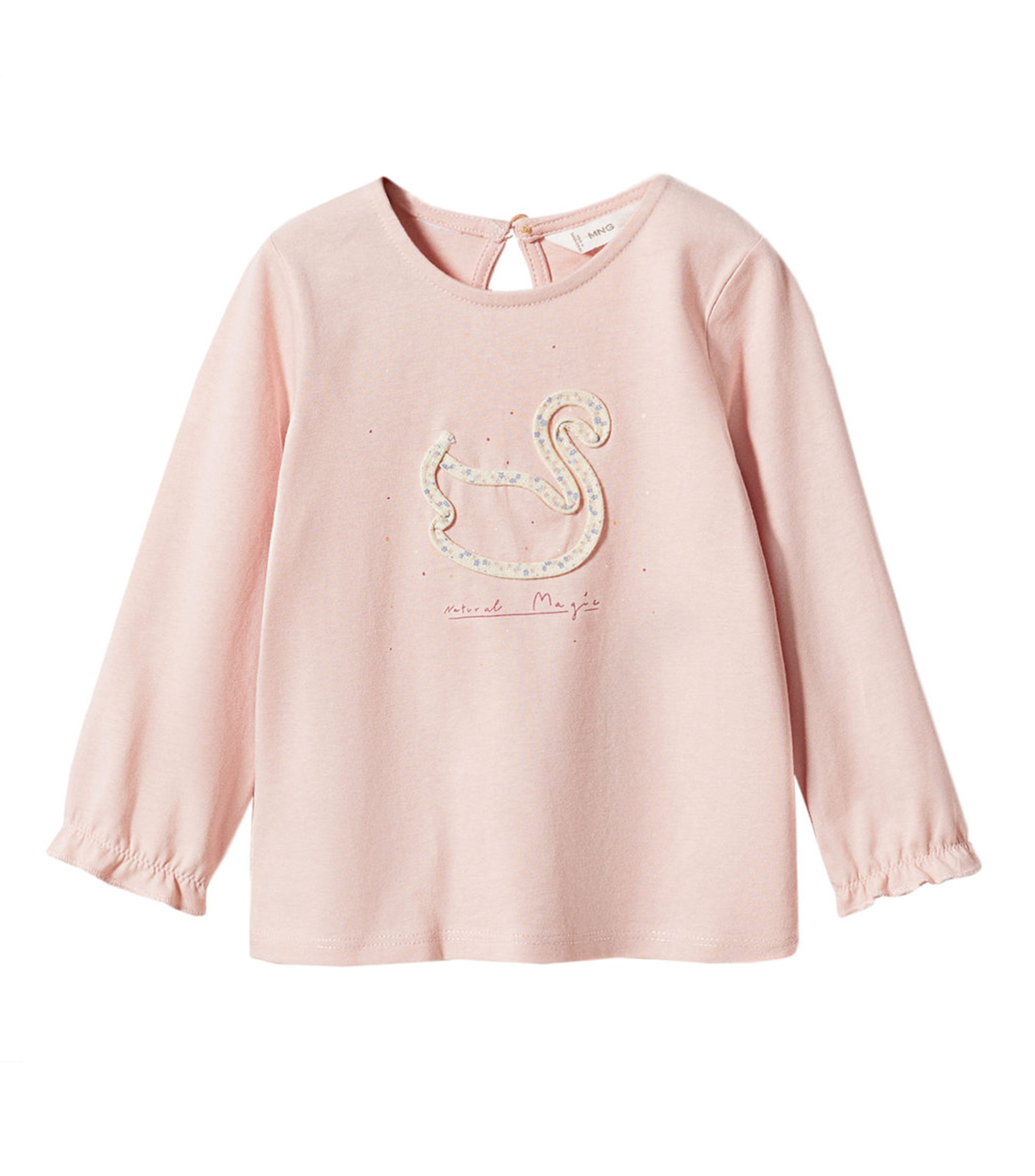 Mango Playera con cisne manga larga Niña - El Palacio de Hierro