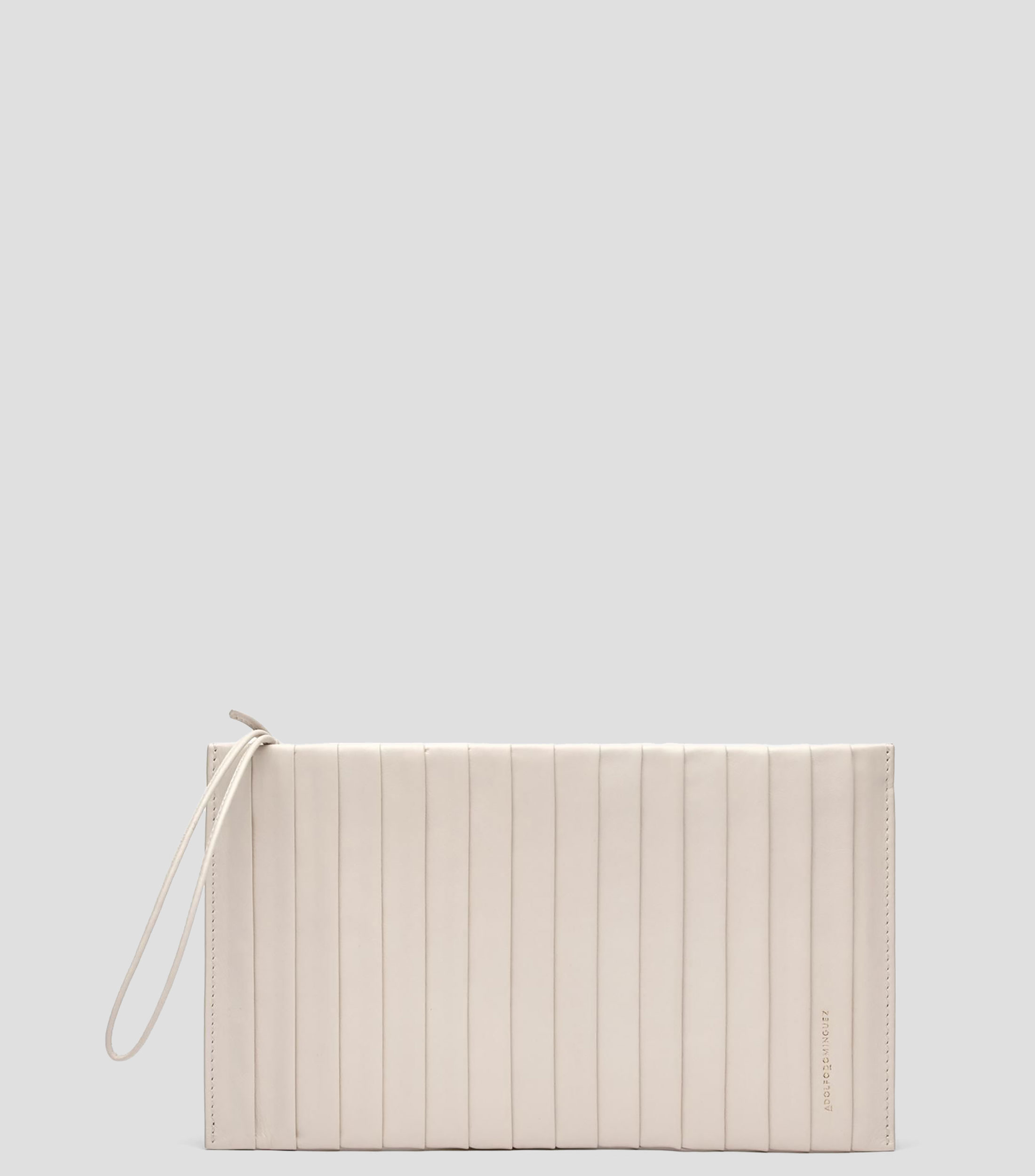 Cartera en piel lisa Mujer