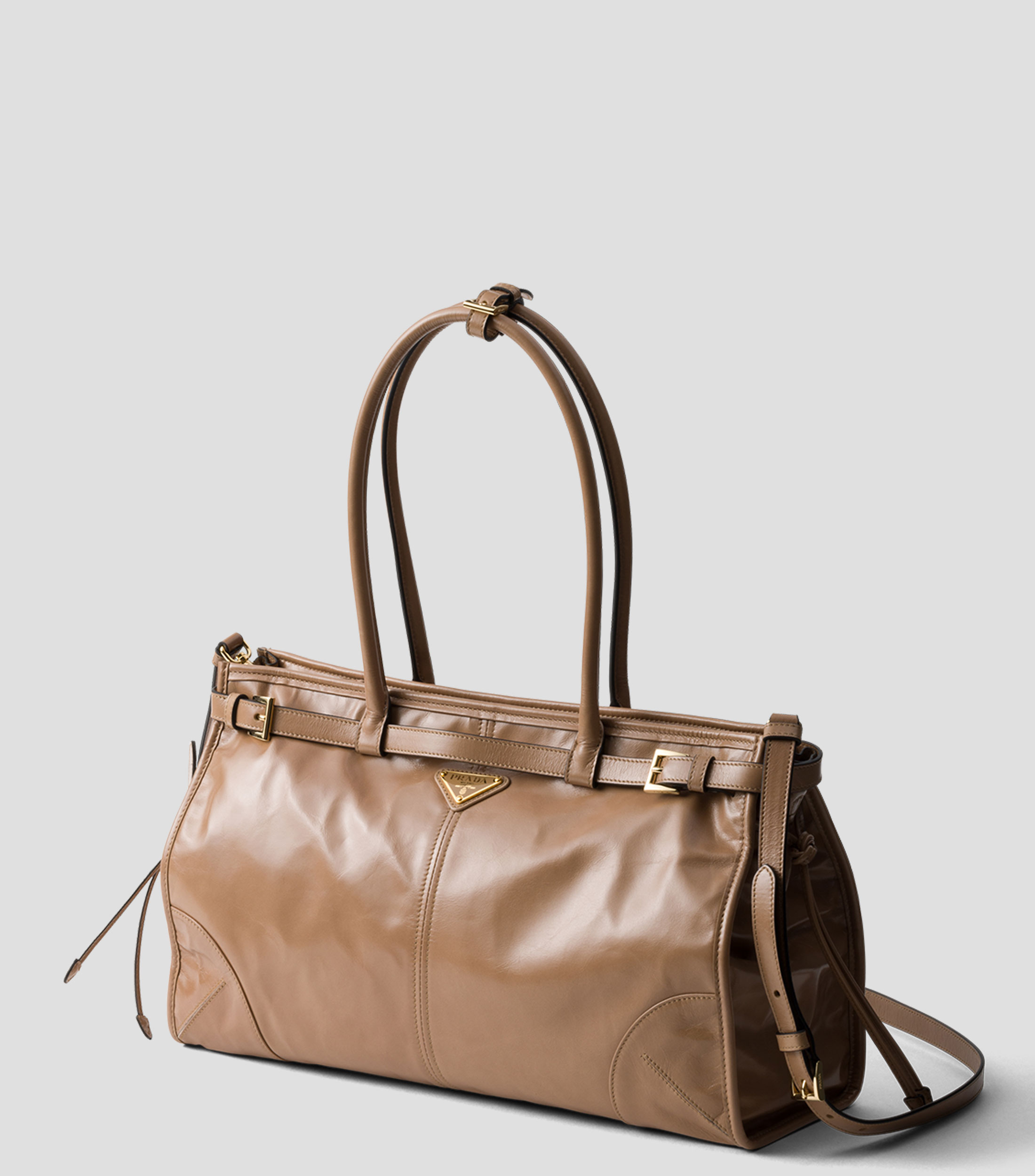 Bolsa Tote Café en Piel Bonnie, Mujer