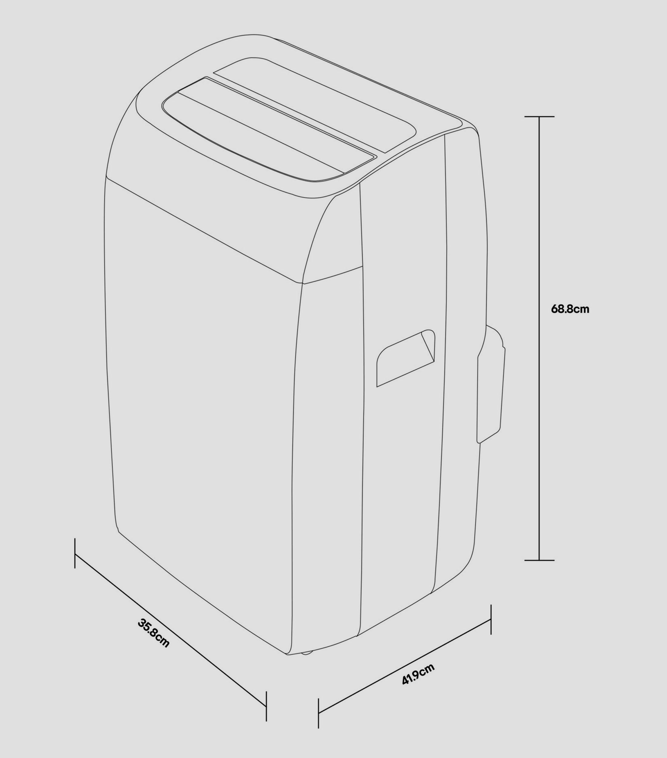 Aire Acondicionado Portátil 4 en 1 1 Tonelada Frío y Calor 110V LP1425WH