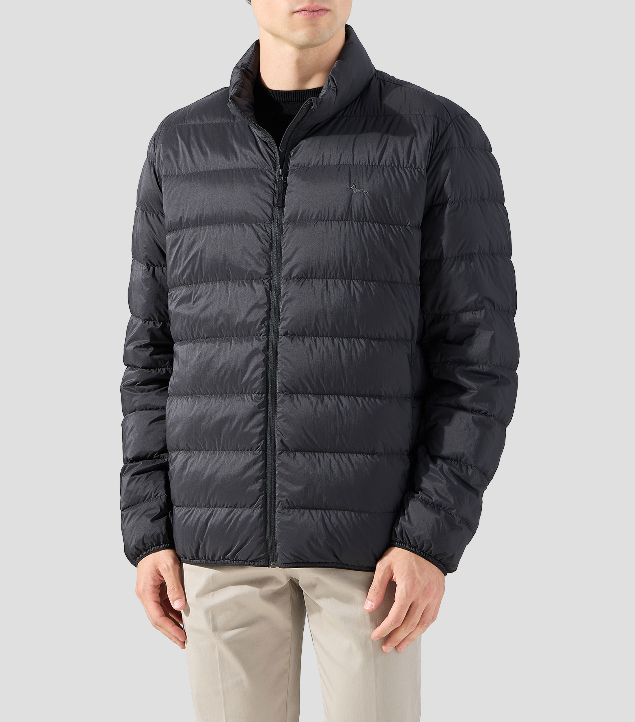 Chamarra puffer liso Hombre