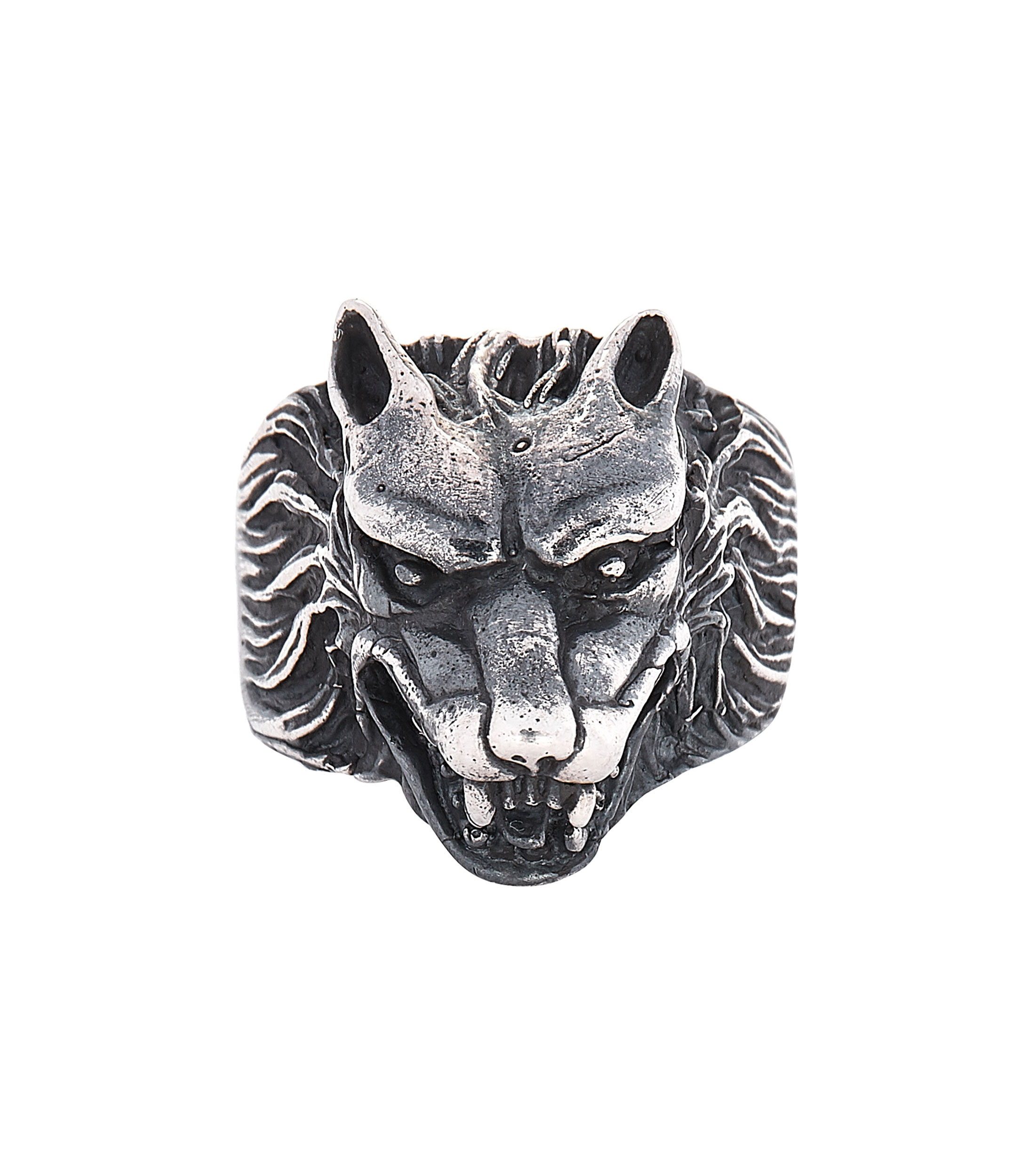 Anillo en plata .925 Lobo Talla 23 Hombre