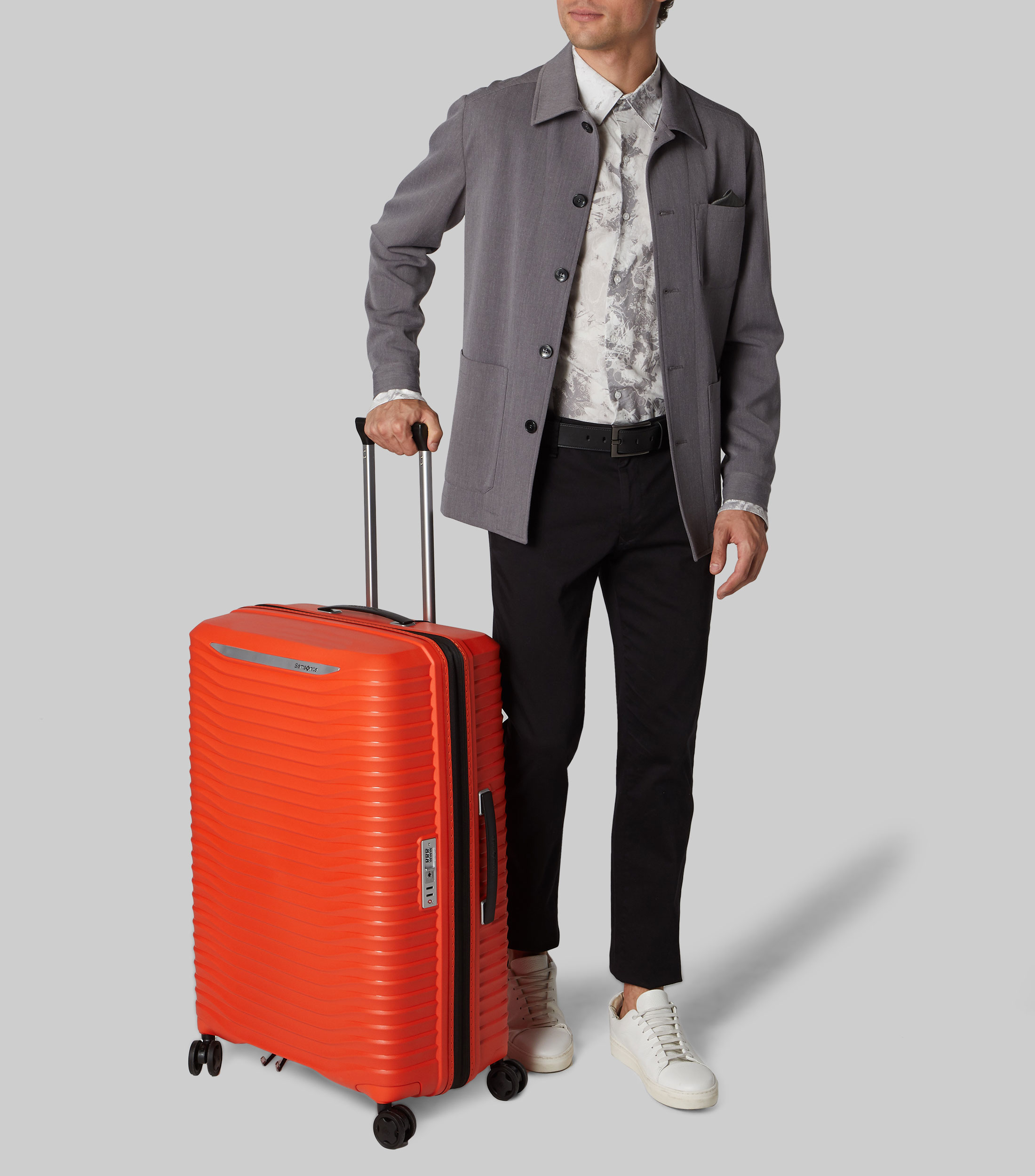 Maleta de viaje grande Upscape naranja