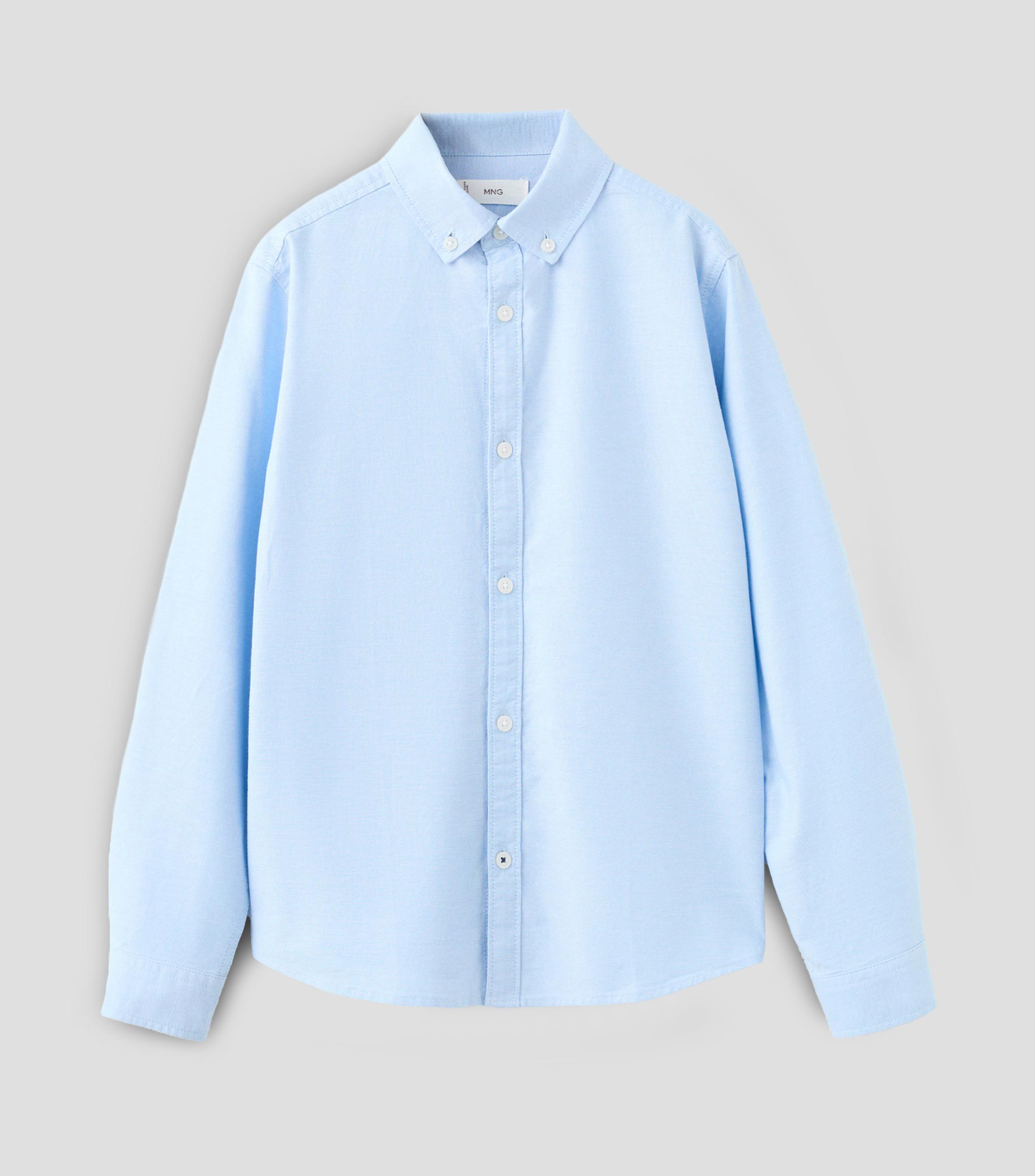Camisa liso manga larga Niño