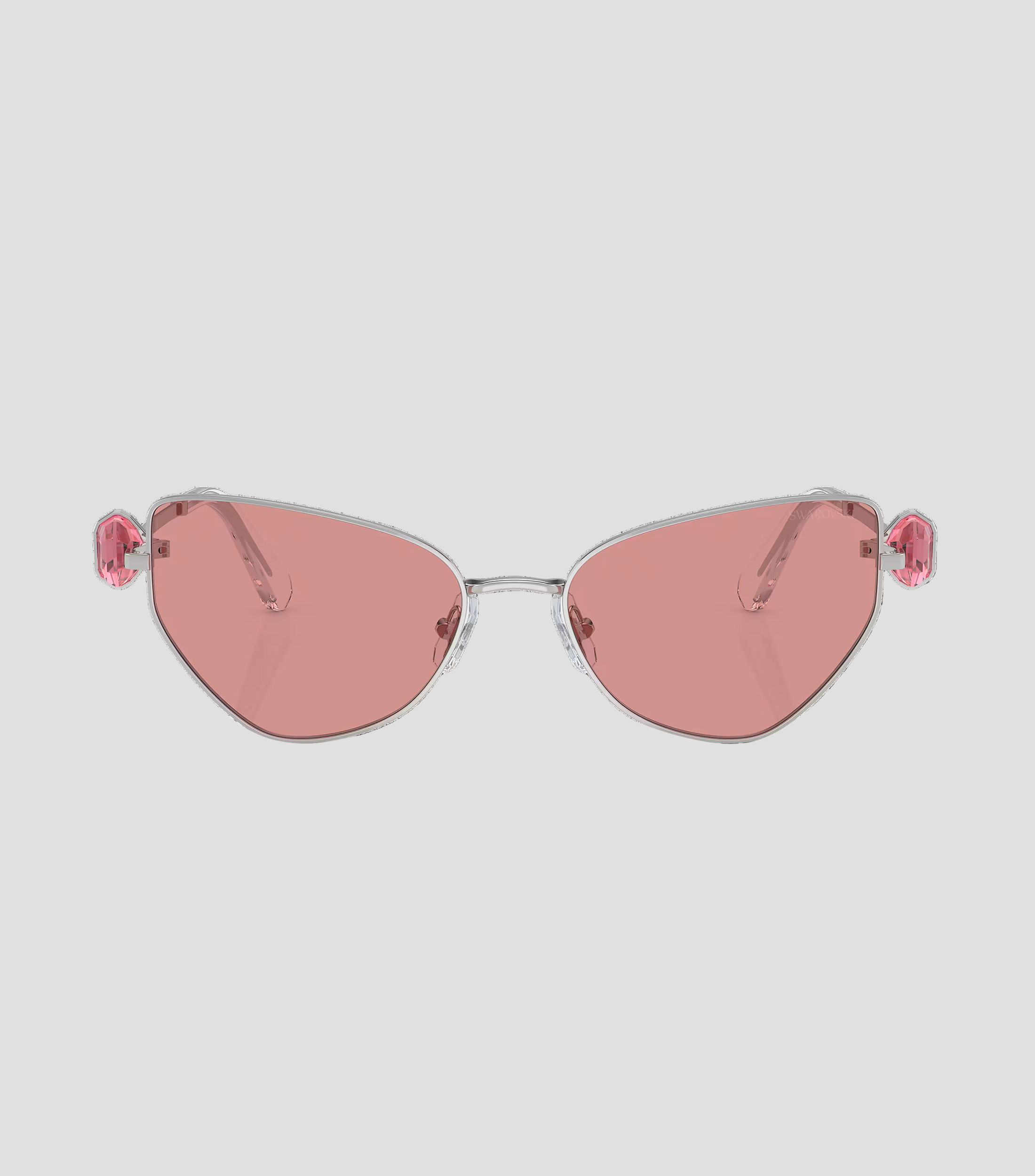 Lentes de sol mariposa plateados Mujer