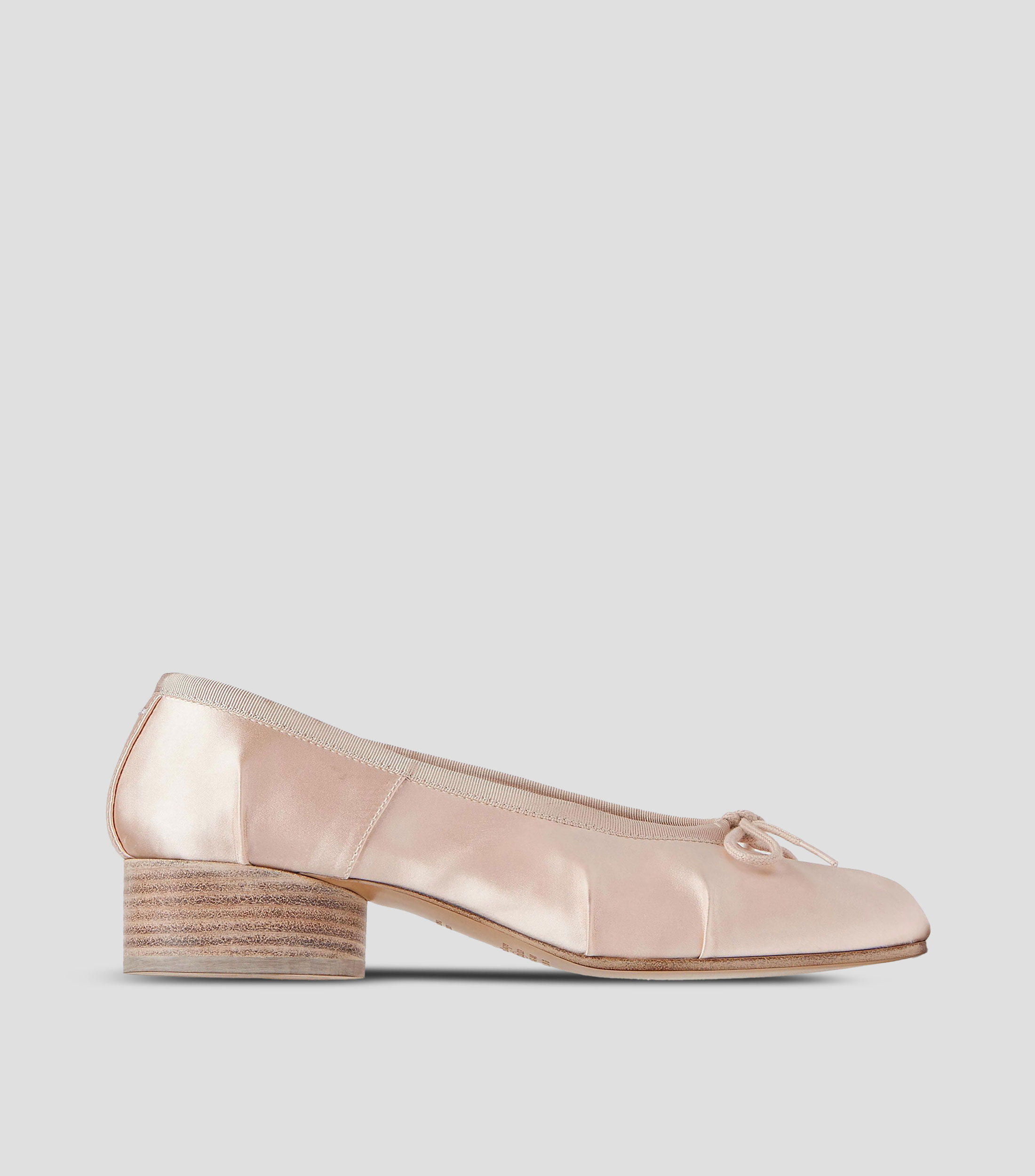 Flats Tabi de tacón bajo y ancho con lazo Mujer
