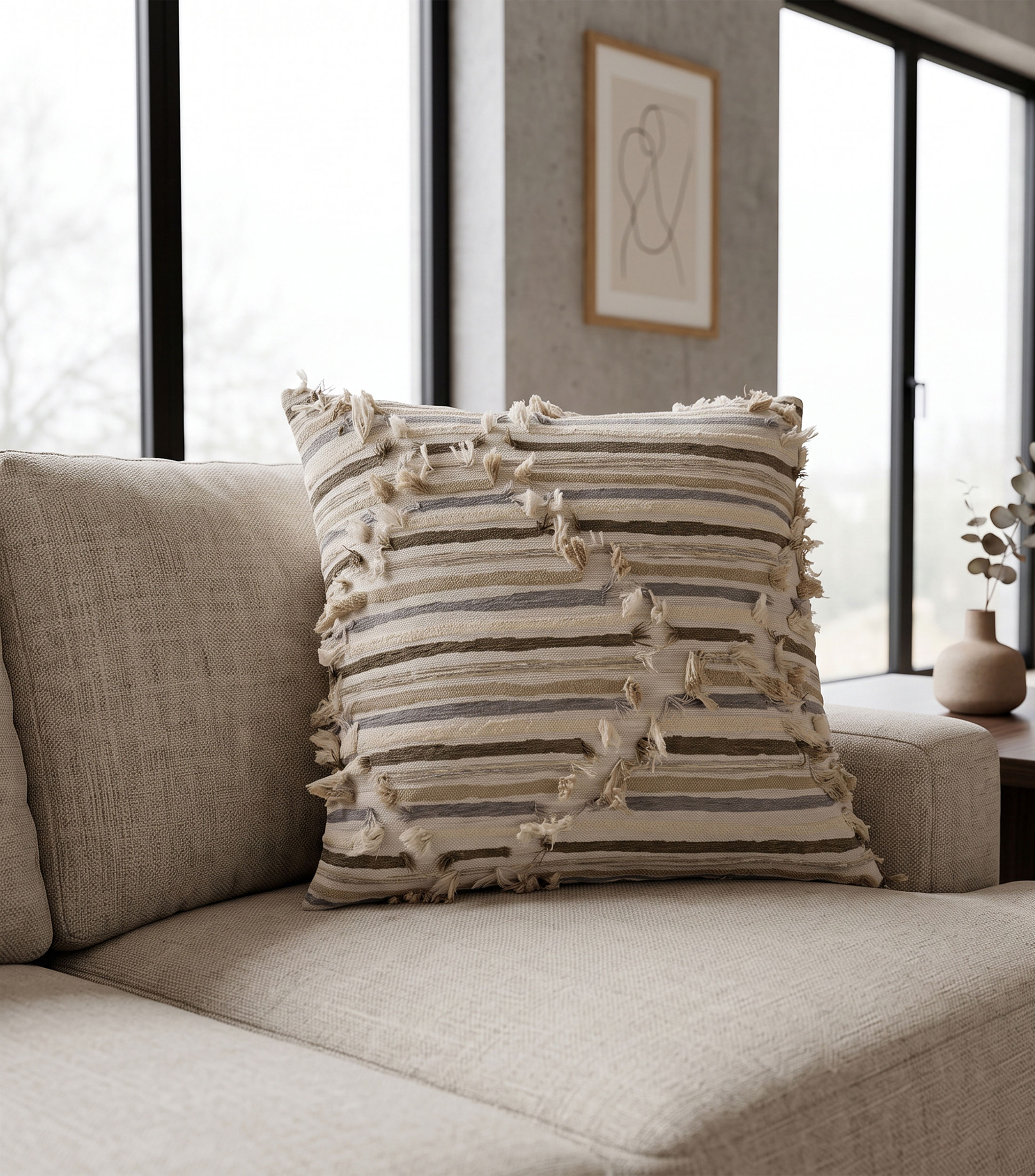 Cojin decorativo Fringe